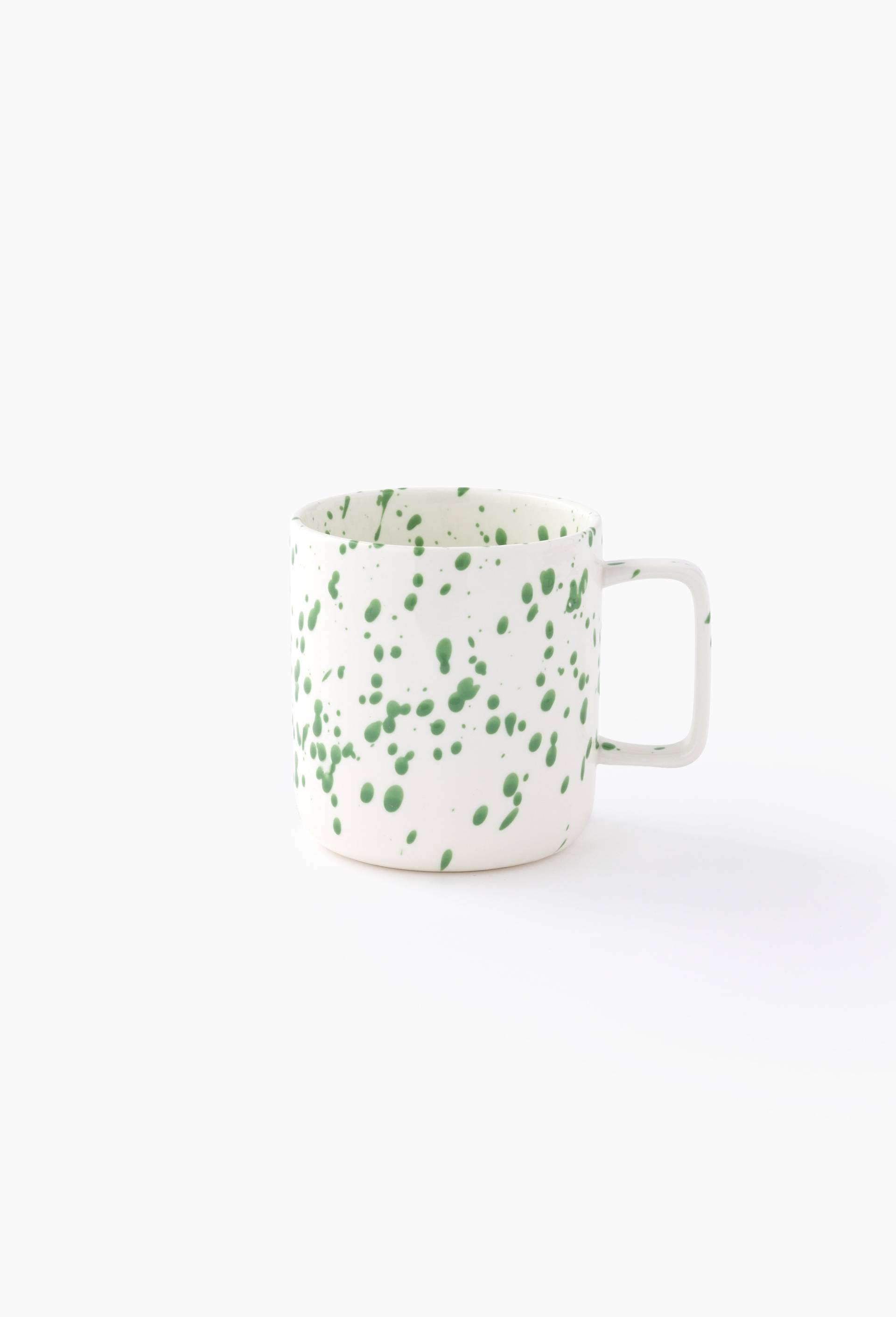 Mug finition tachet&eacute;e, 60cl, Ecru, large image number 0.0