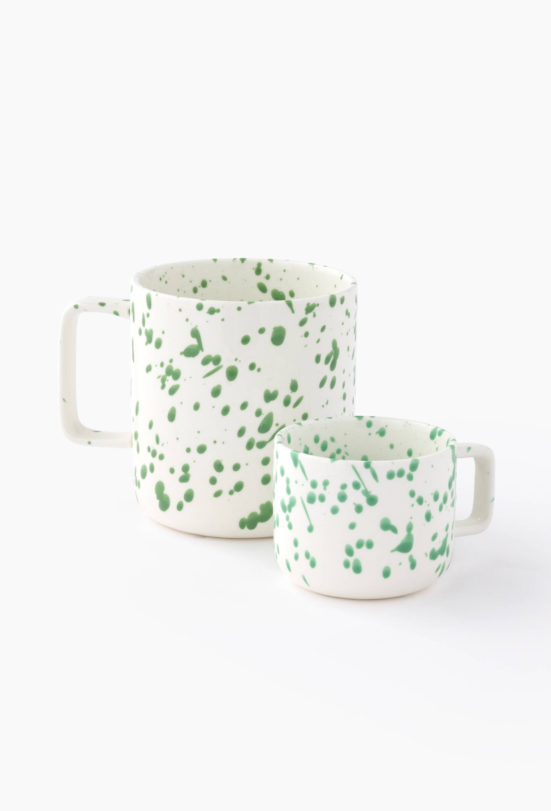Mug finition tachet&eacute;e, 60cl, Ecru, large image number 1