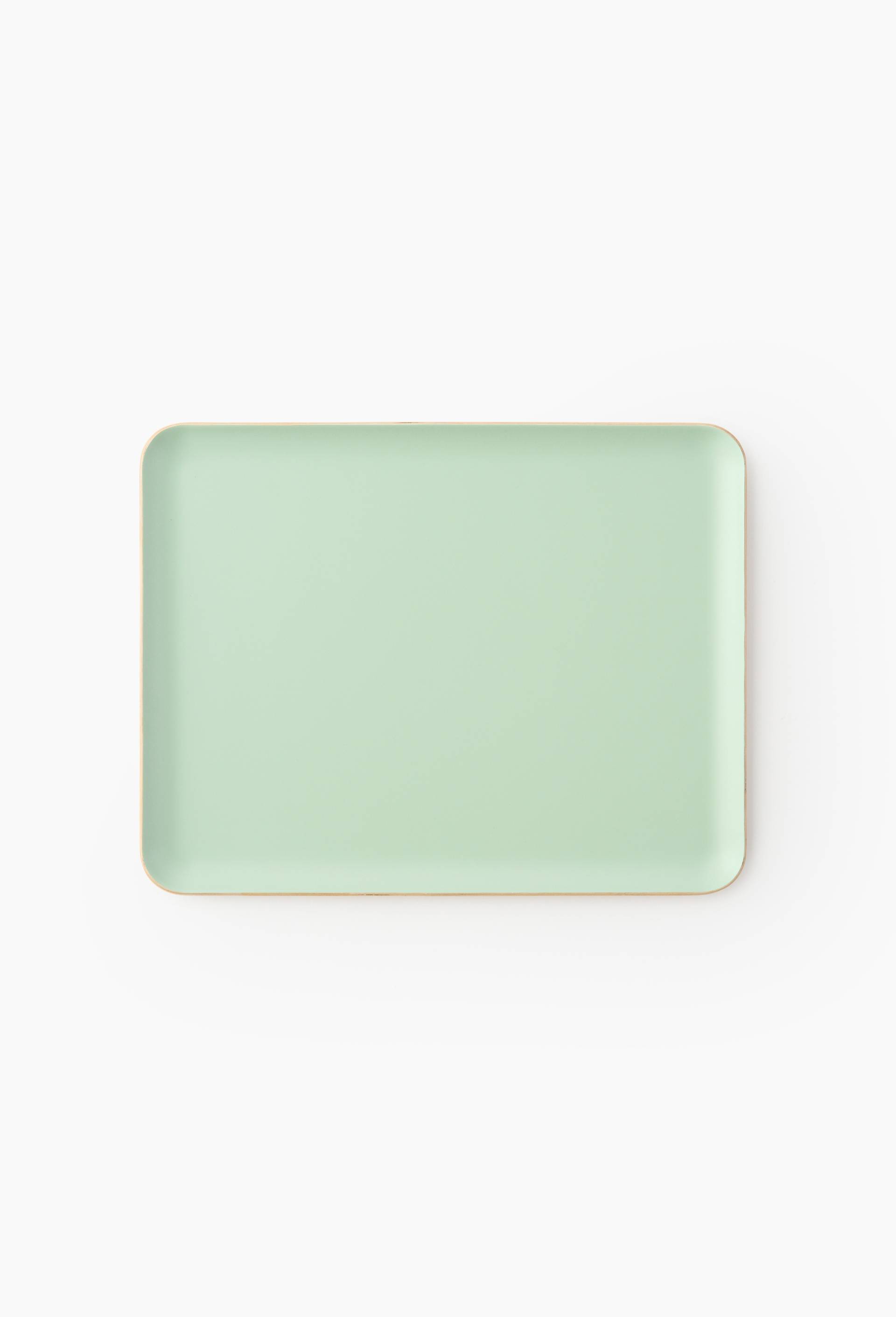 Plateau, 36x28cm, en bois, Bleu clair, large image number 0.0