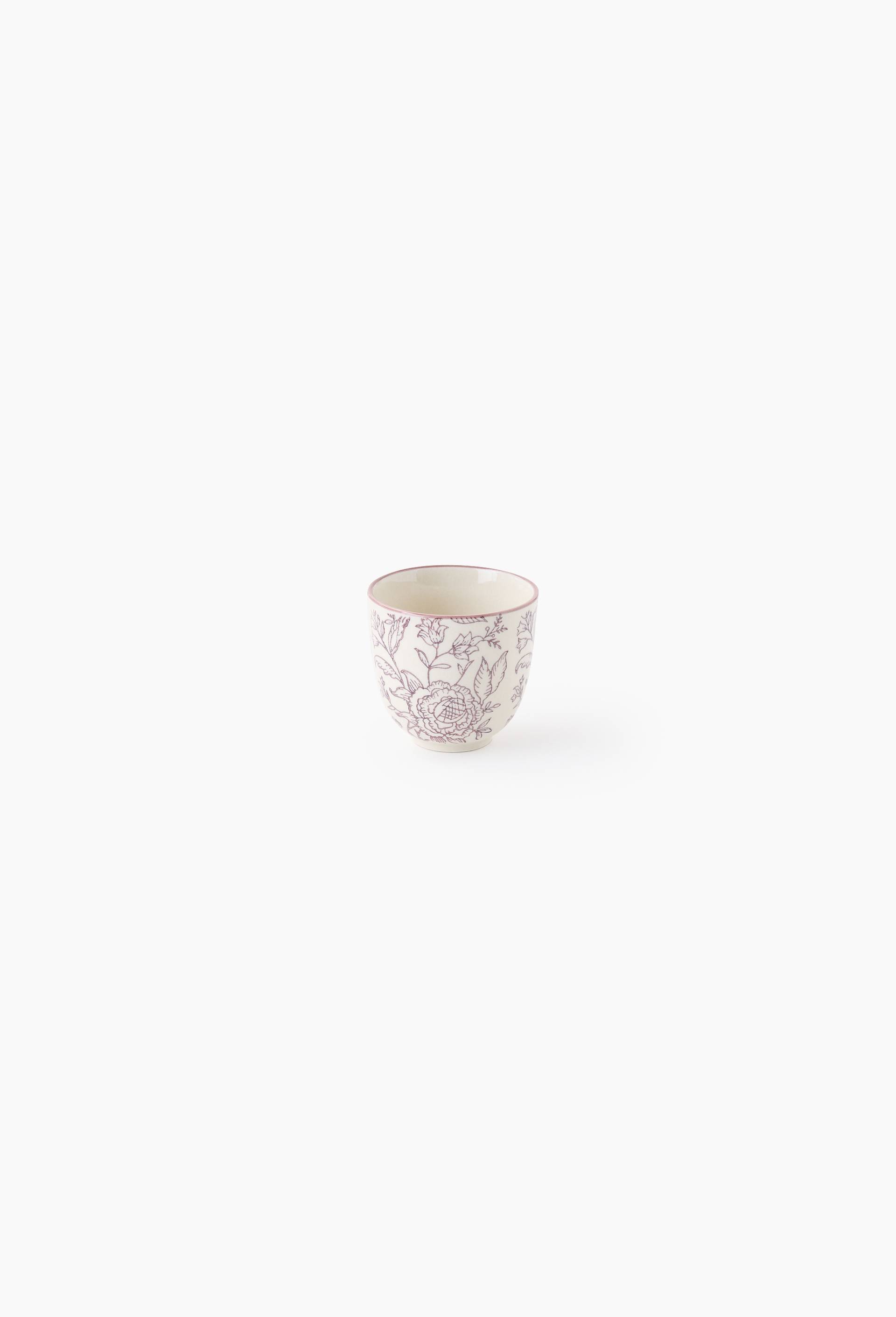 Tasse finition imprim&eacute;e, 15cl, Ecru, large image number 0