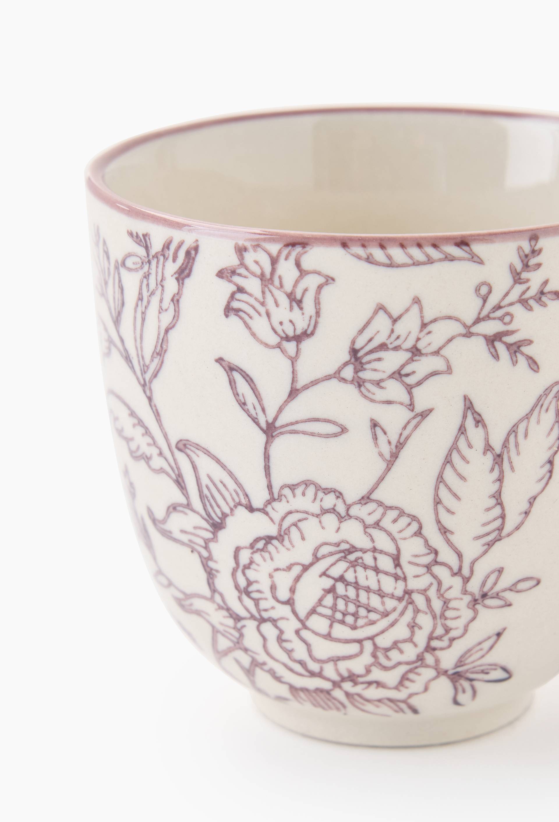 Tasse finition imprim&eacute;e, 15cl, Ecru, large image number 1