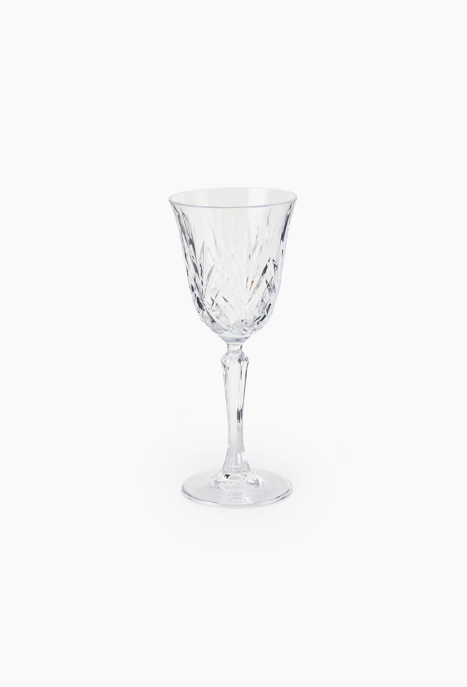 Verre &agrave; vin, finition grav&eacute;e, 20cl, Transparent, large image number 0.0