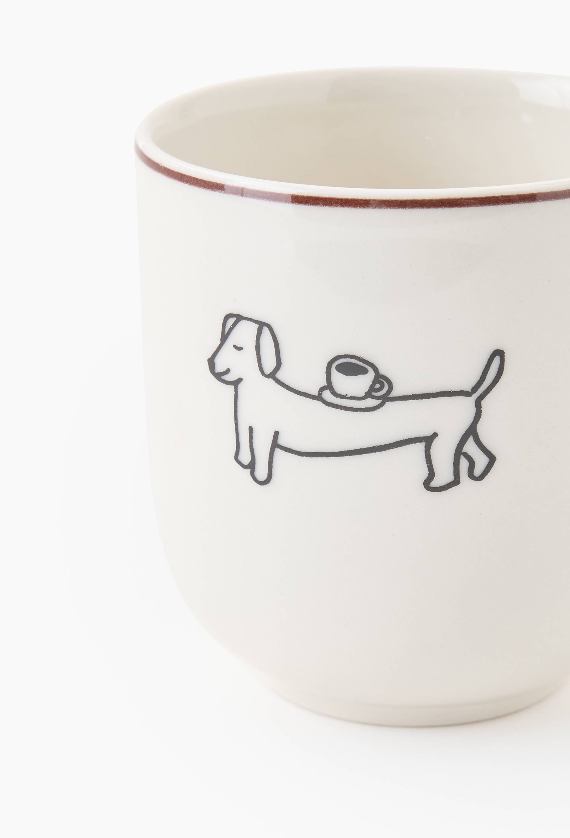 Tasse finition imprim&eacute;e, 20cl, Blanc, large image number 1