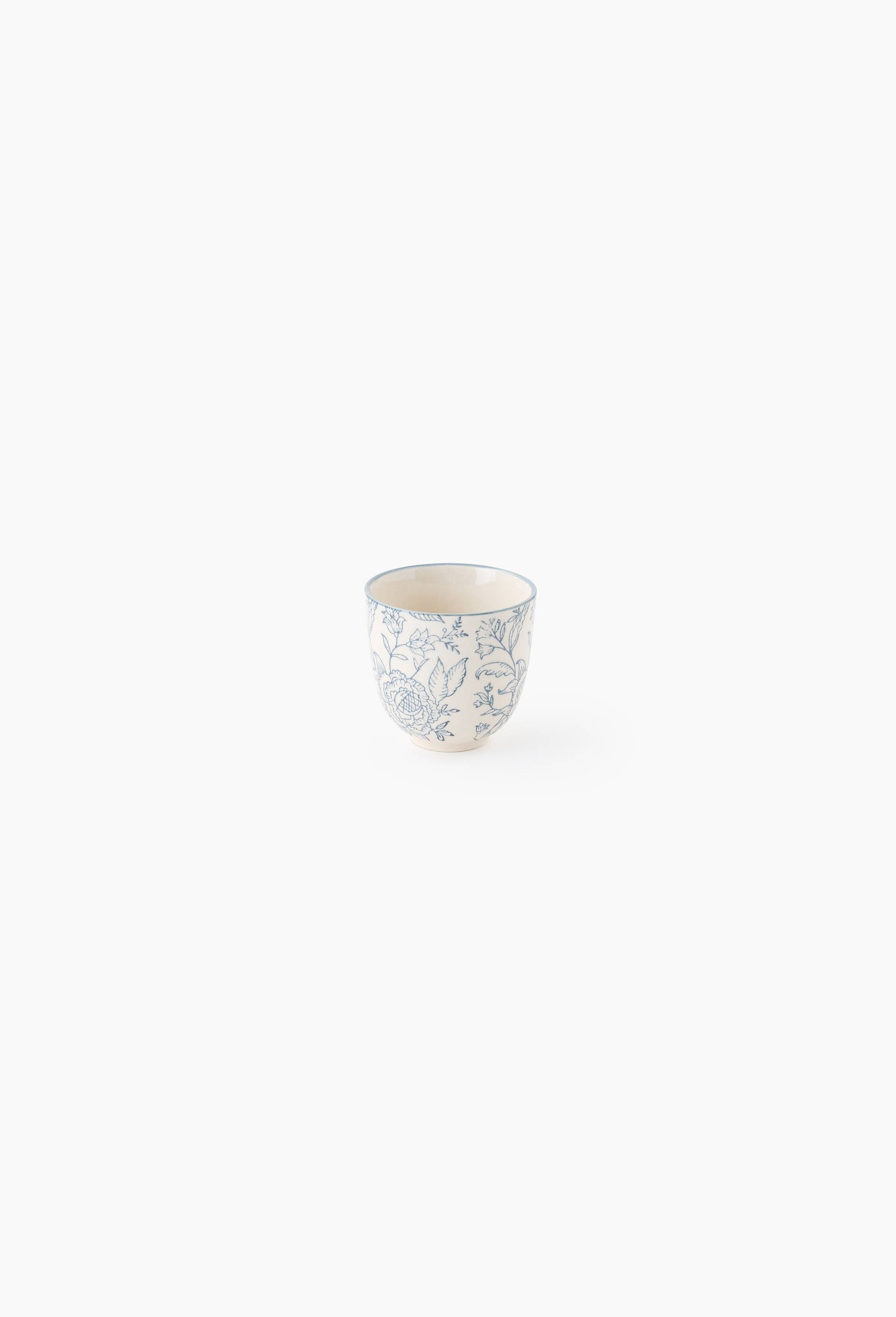 Tasse finition imprim&eacute;e, 15cl, Ecru, large image number 0