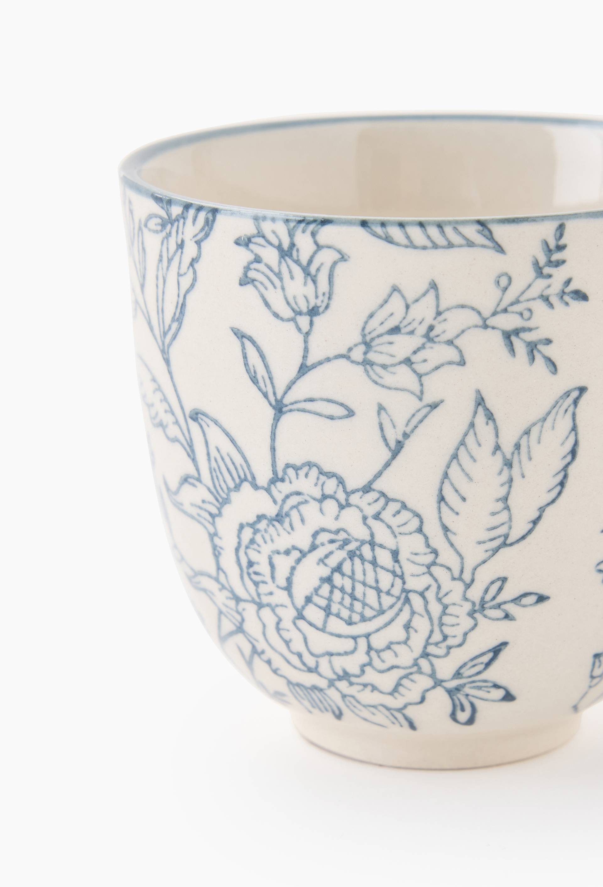 Tasse finition imprim&eacute;e, 15cl, Ecru, large image number 1