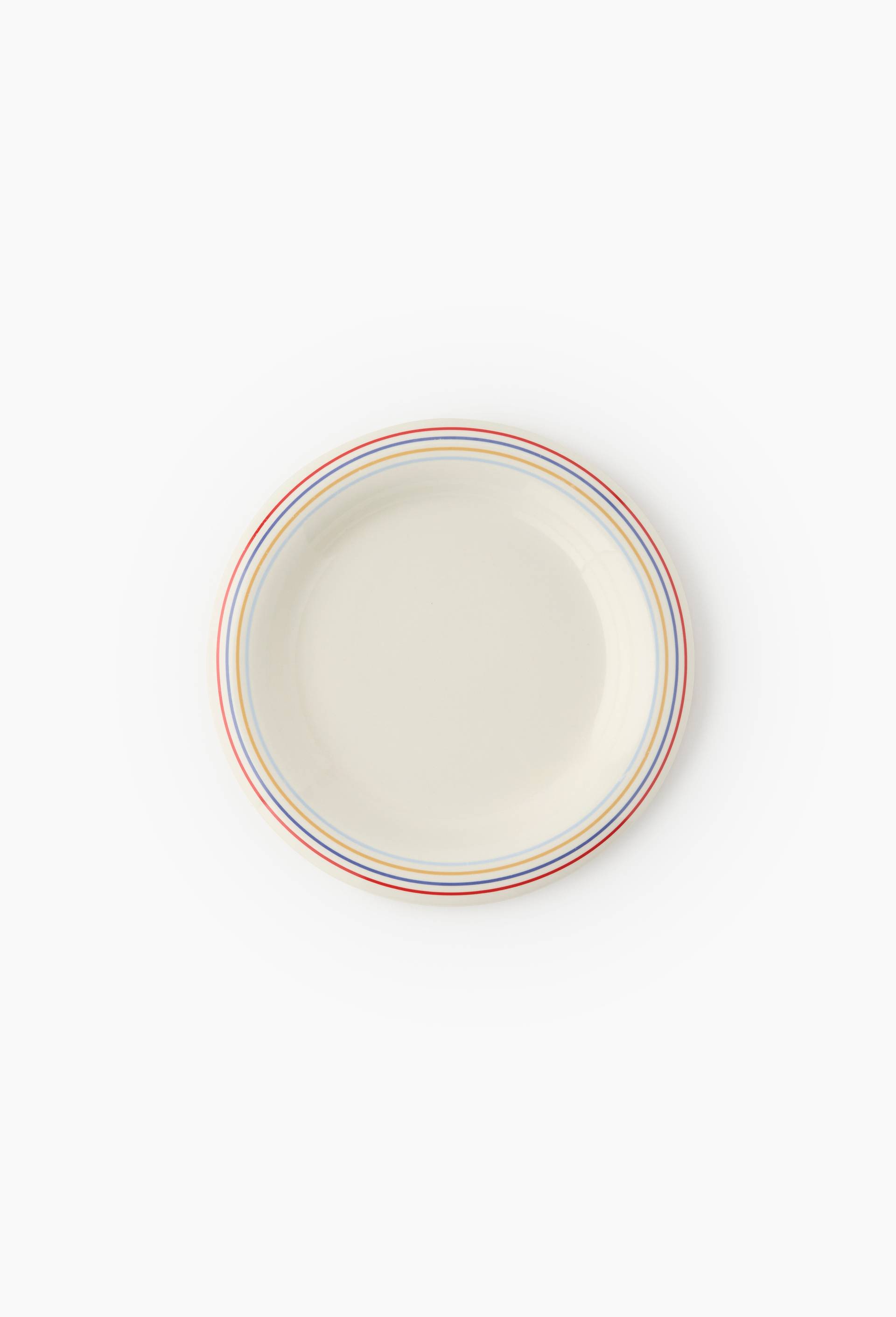 Assiette &agrave; dessert finition liser&eacute;, 20cm, Rouge, large image number 0