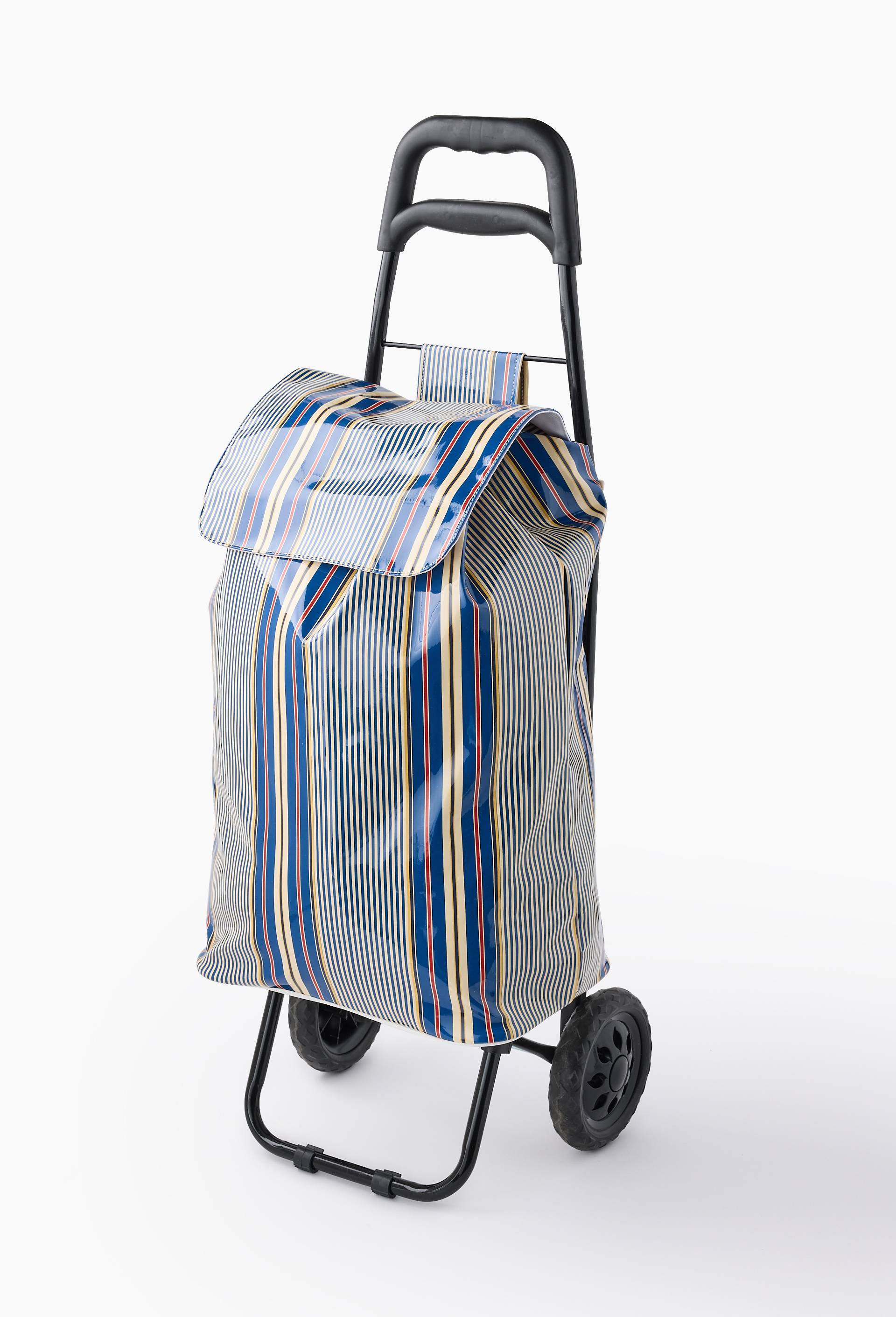 Poussette de march&eacute; finition imprim&eacute;e, 38L, Bleu, large image number 0
