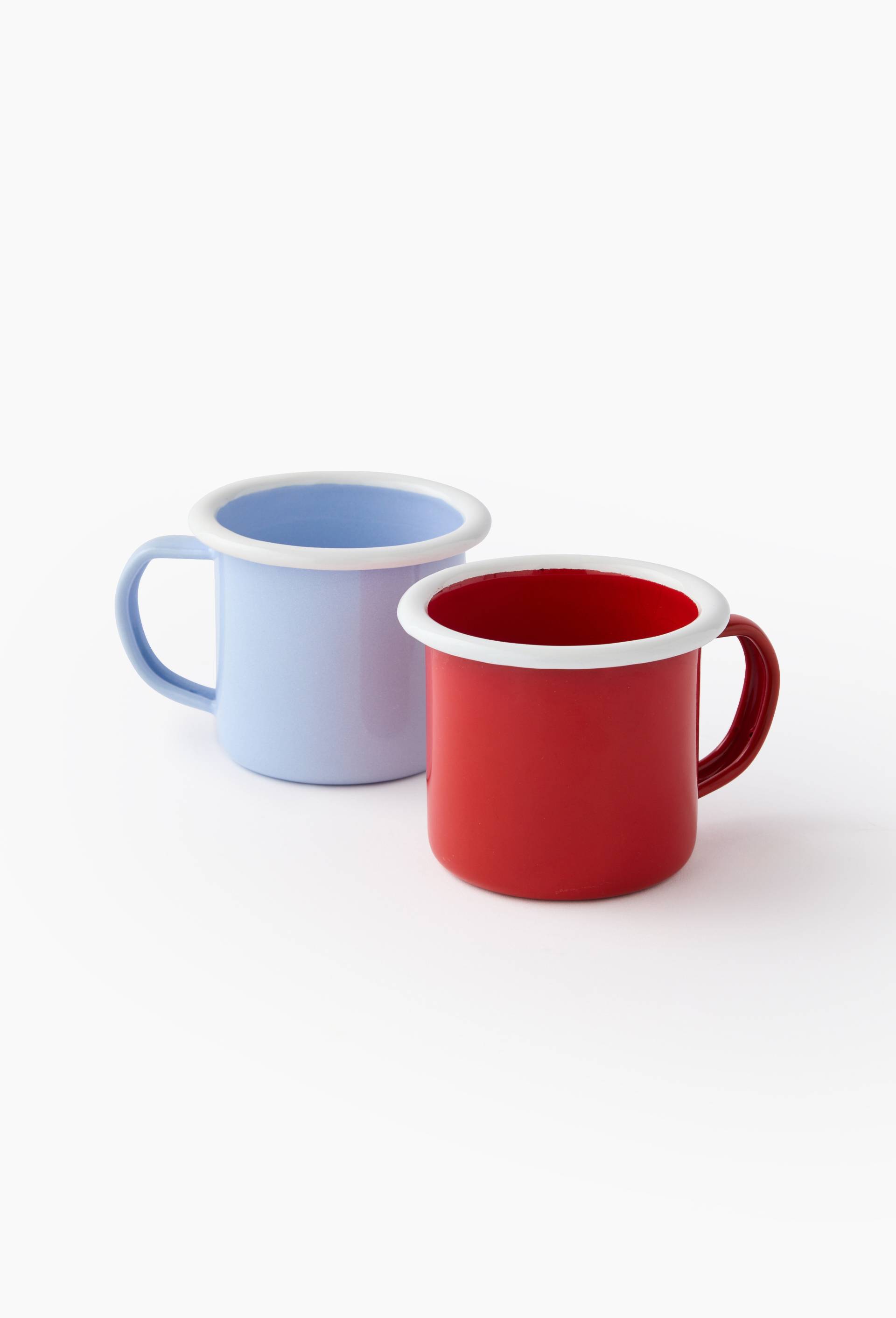 Tasse finition m&eacute;tal &eacute;maill&eacute;, 19cl, Rouge, large image number 1