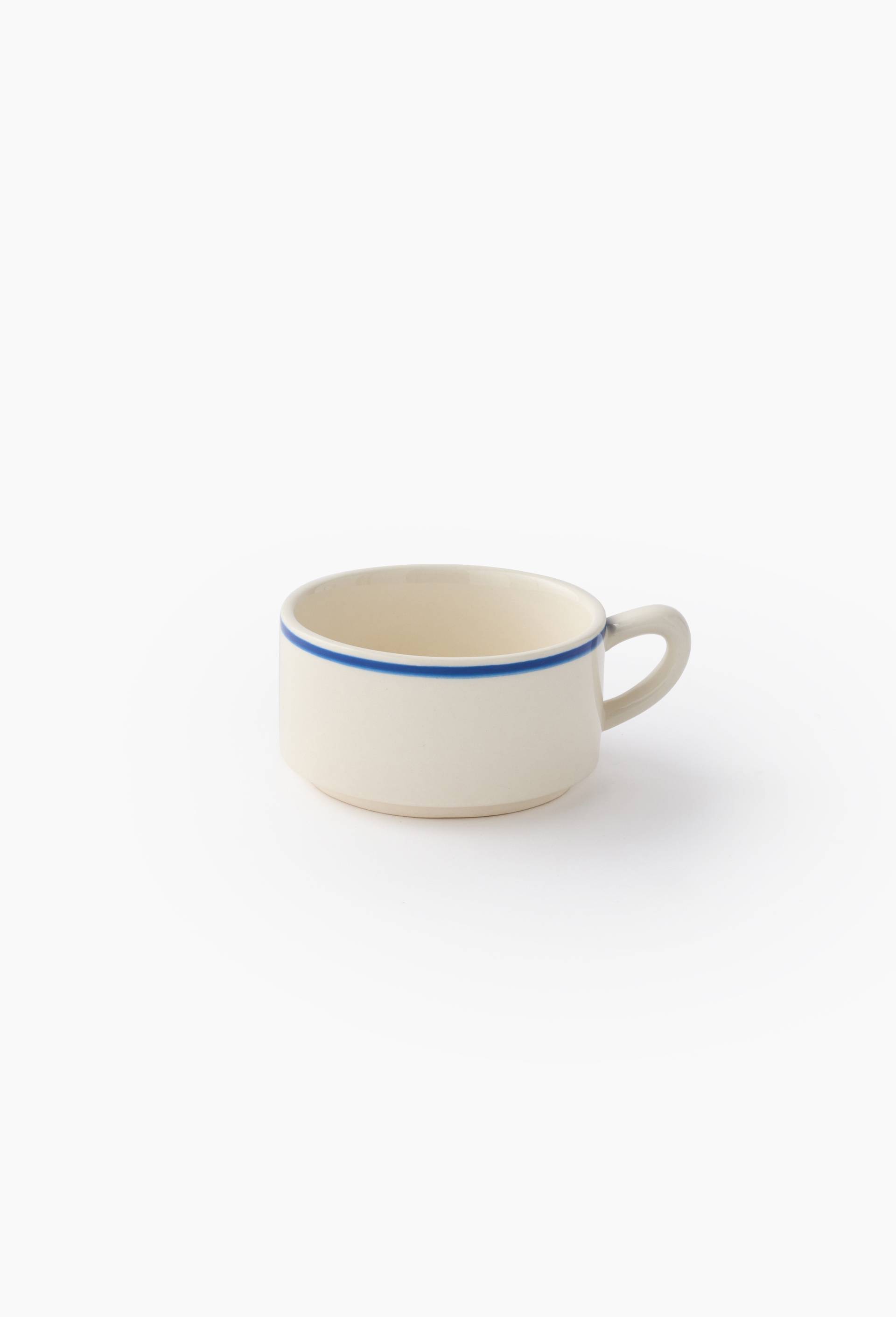 Tasse finition liser&eacute;, 20cl, Ecru, large image number 0.0