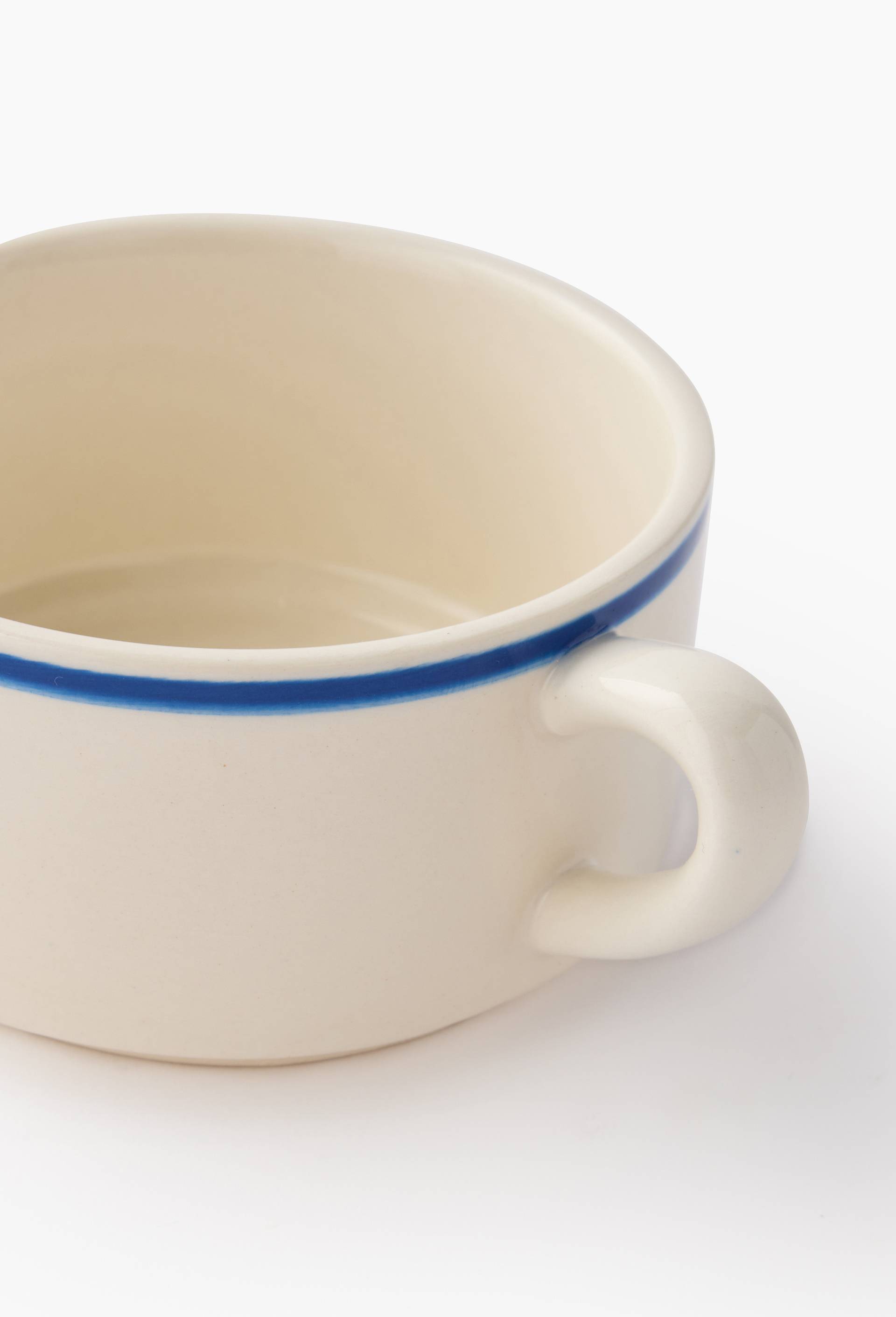 Tasse finition liser&eacute;, 20cl, Ecru, large image number 1.0