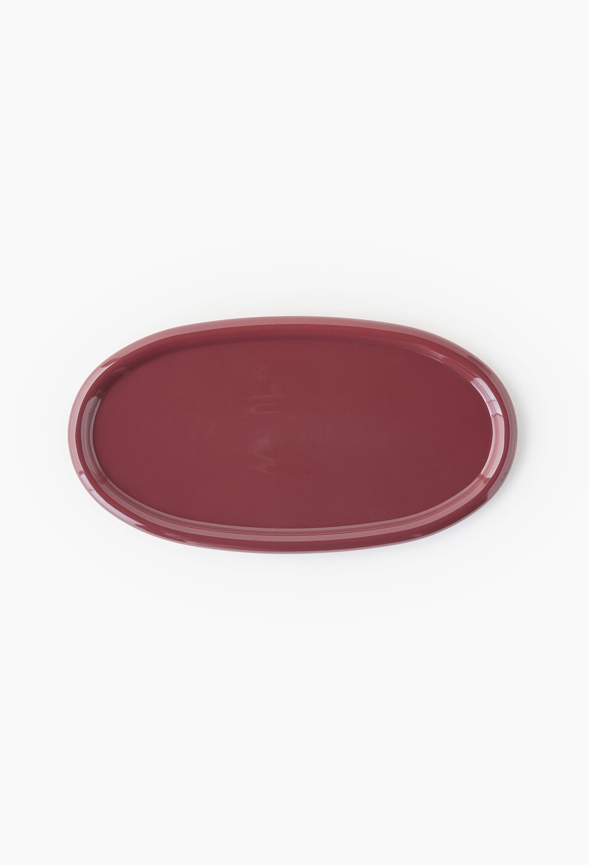Plat ovale, 30x16cm, Rouge fonc&eacute;, large image number 0.0