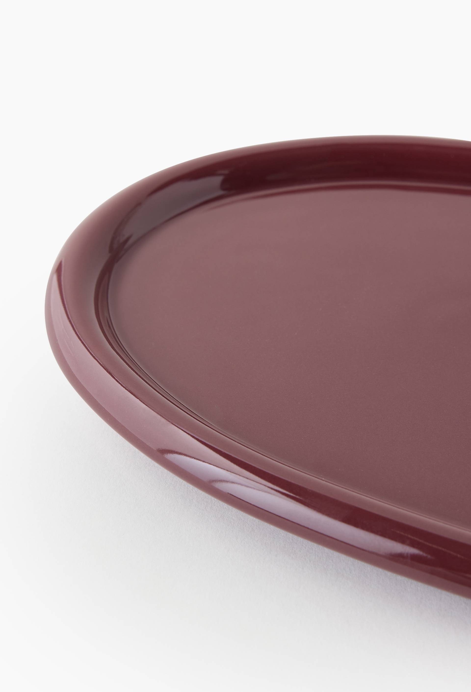 Plat ovale, 30x16cm, Rouge fonc&eacute;, large image number 1.0