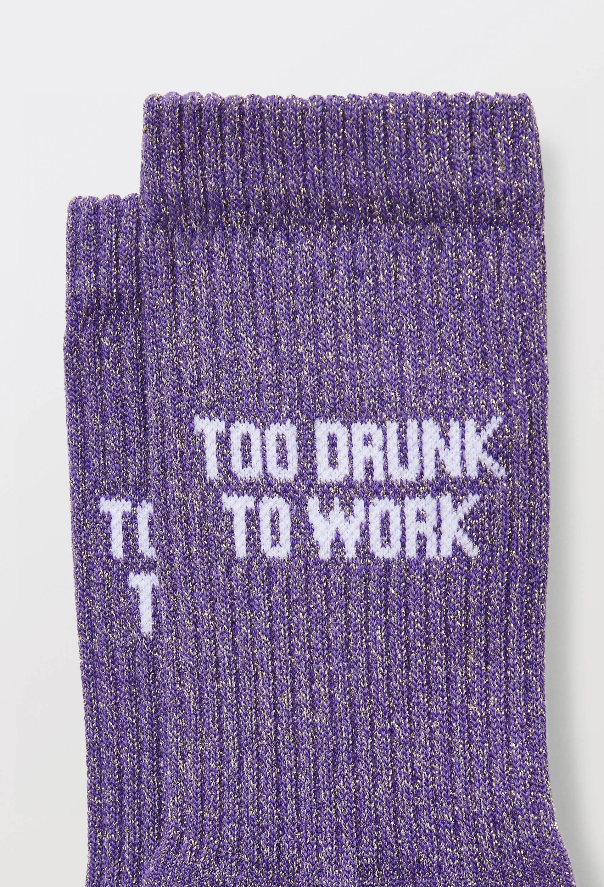 Paire de chaussettes &agrave; message FELICIE AUSSI, Violet, large image number 1