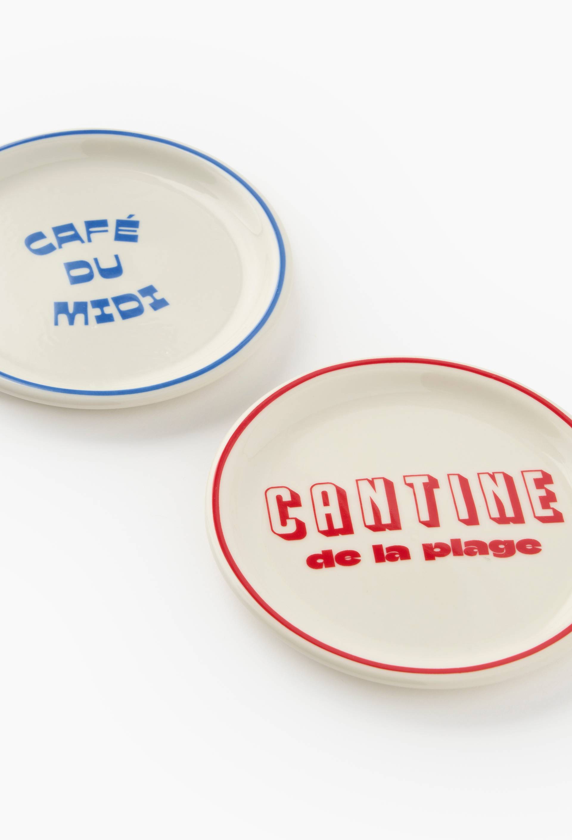 Assiette &agrave; pain finition imprim&eacute;e, 15cm, Bleu, large image number 1