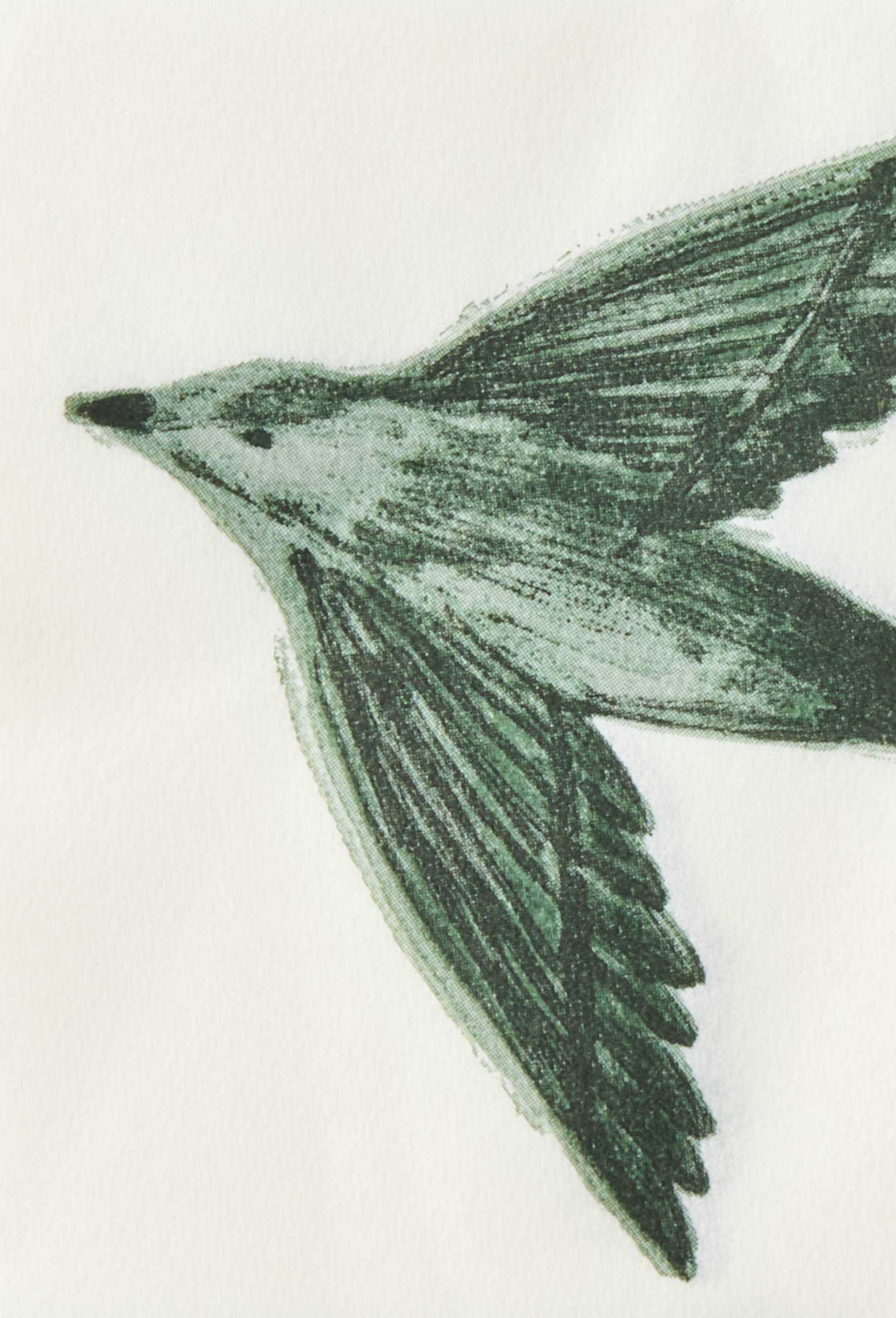 20 serviettes en papier 25x25cm,  imprim&eacute; oiseau, Vert, large image number 1