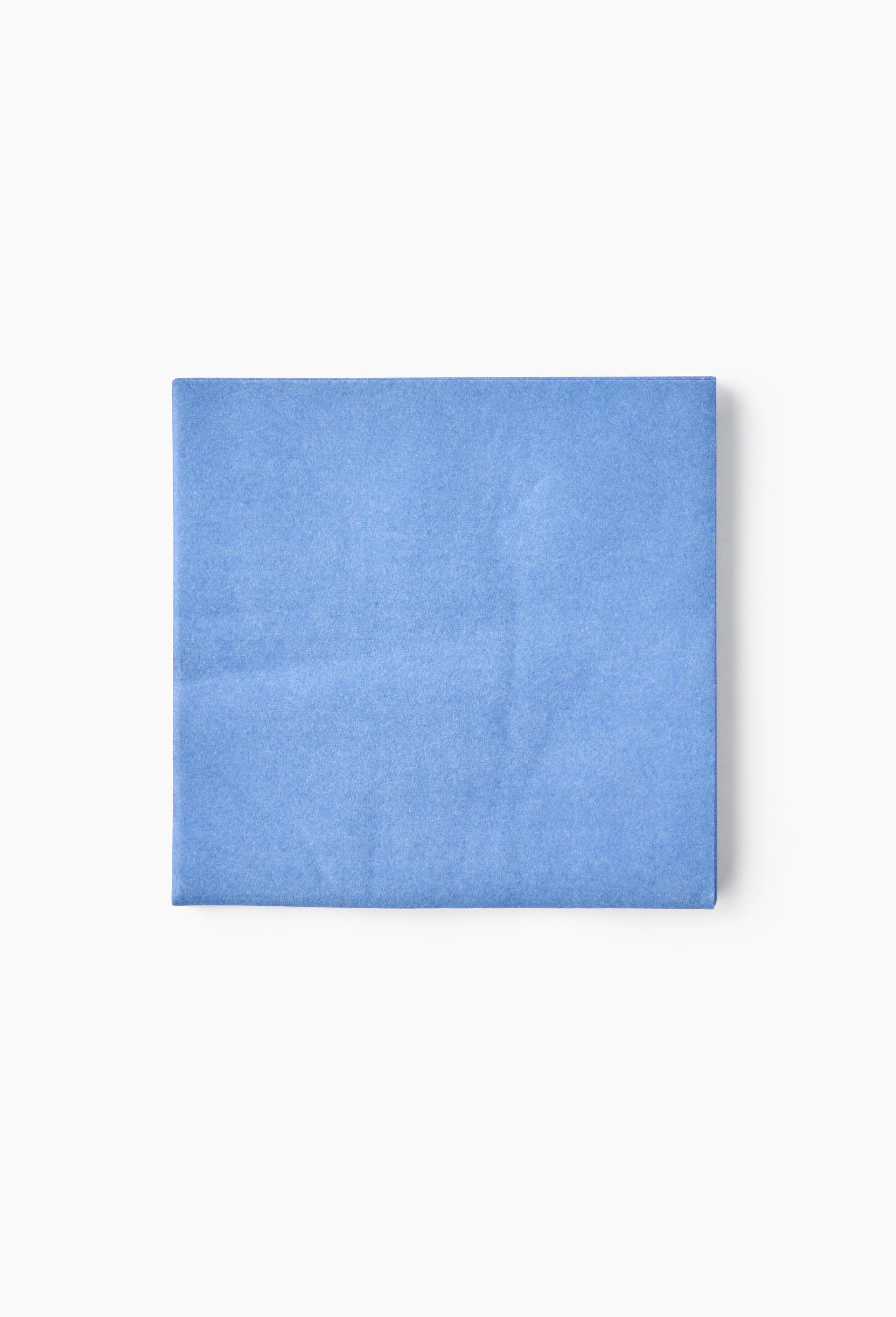 20 serviettes en papier uni, 40x40cm, Bleu, large image number 0.0