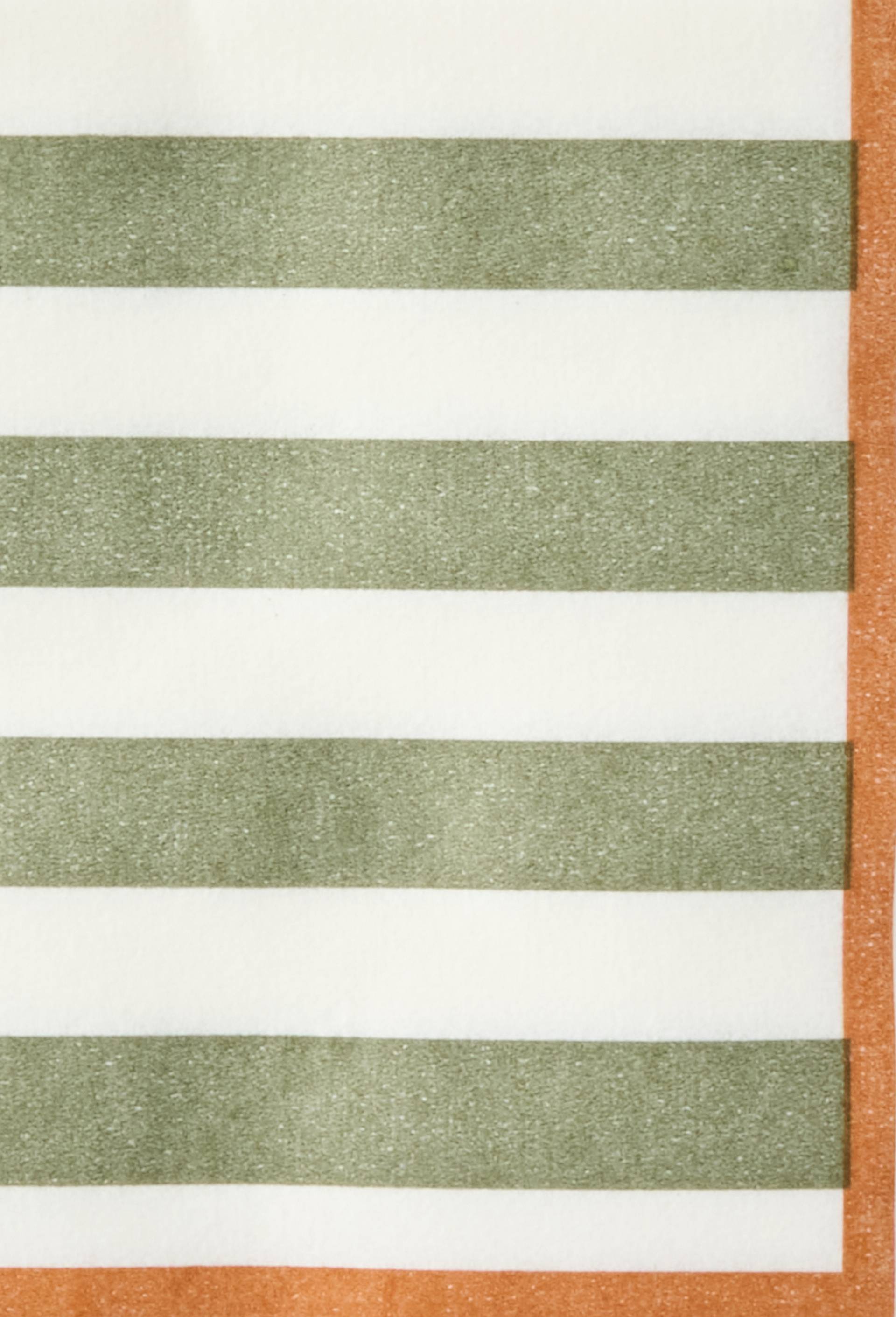 20 serviettes en papier imprim&eacute; rayures, 25x25cm, Vert clair, large image number 1