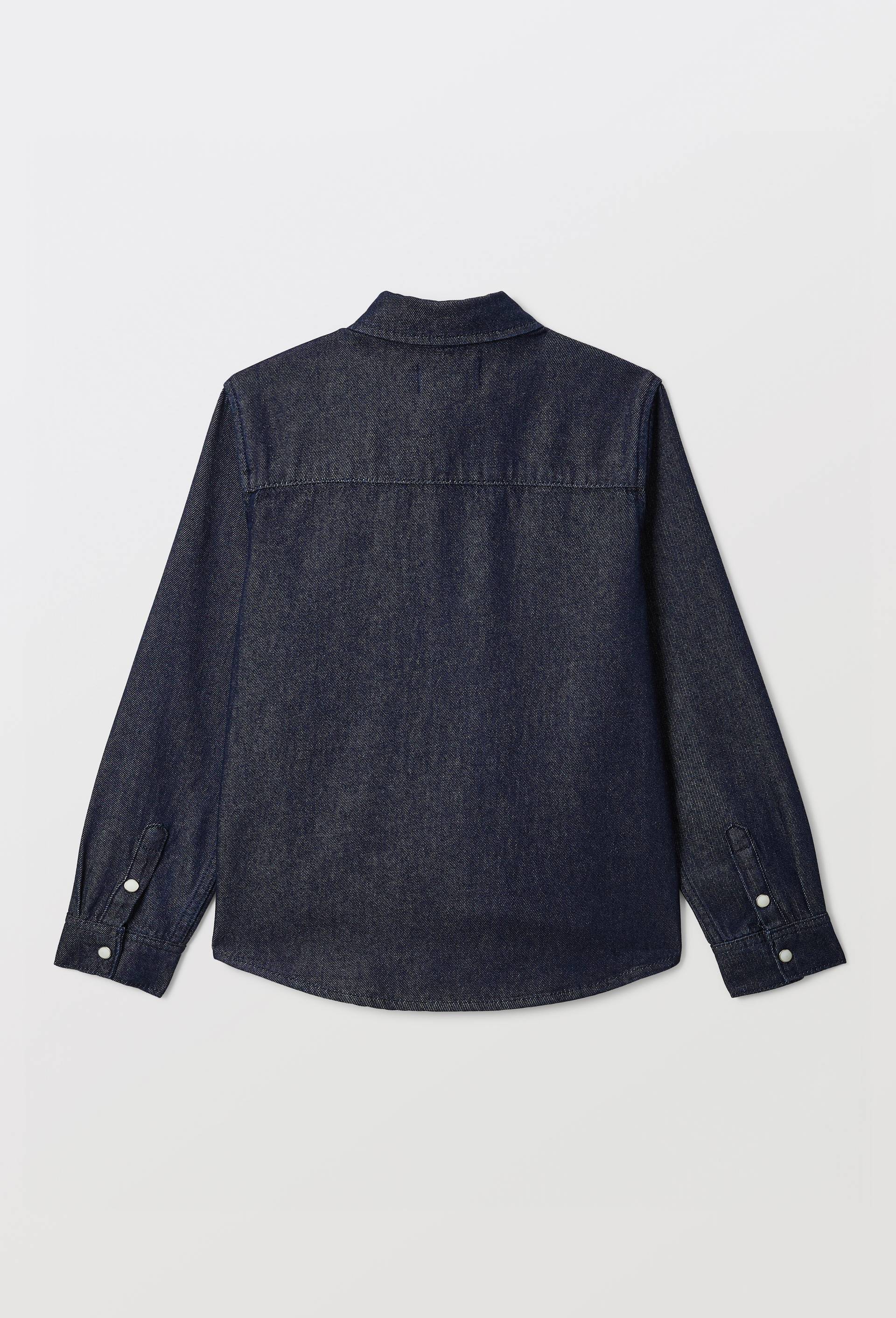 Chemise en jean en coton, Bleu fonc&eacute;, large image number 2