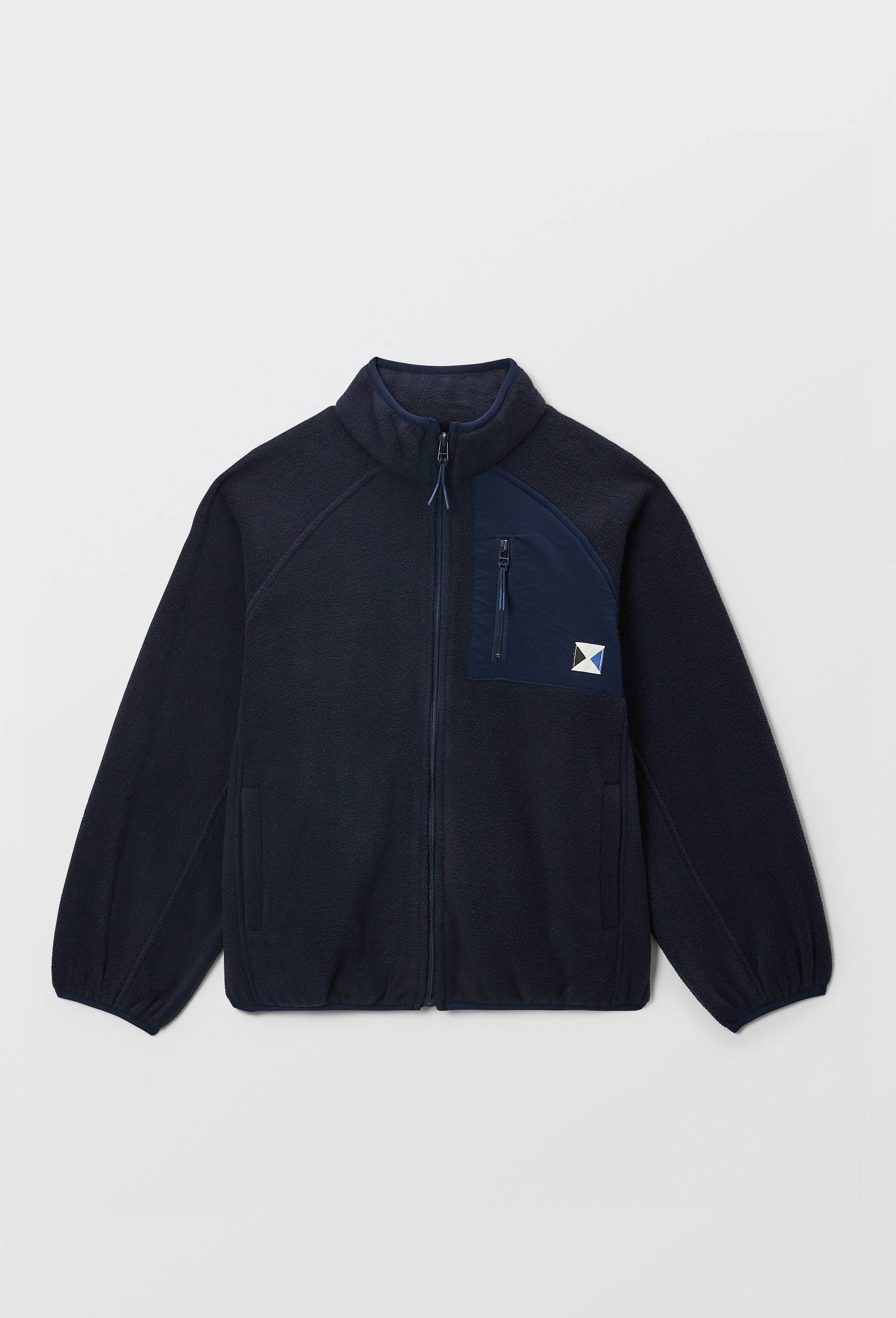 Veste polaire avec poche poitrine, Bleu fonc&eacute;, large image number 1.0