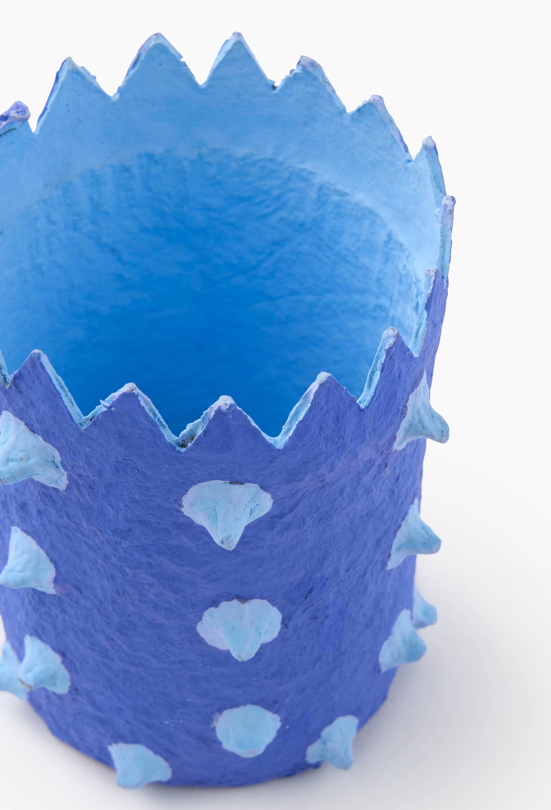 Pot &agrave; crayons en papier m&acirc;ch&eacute; - MESTIZ x MONOPRIX, Bleu, large image number 2