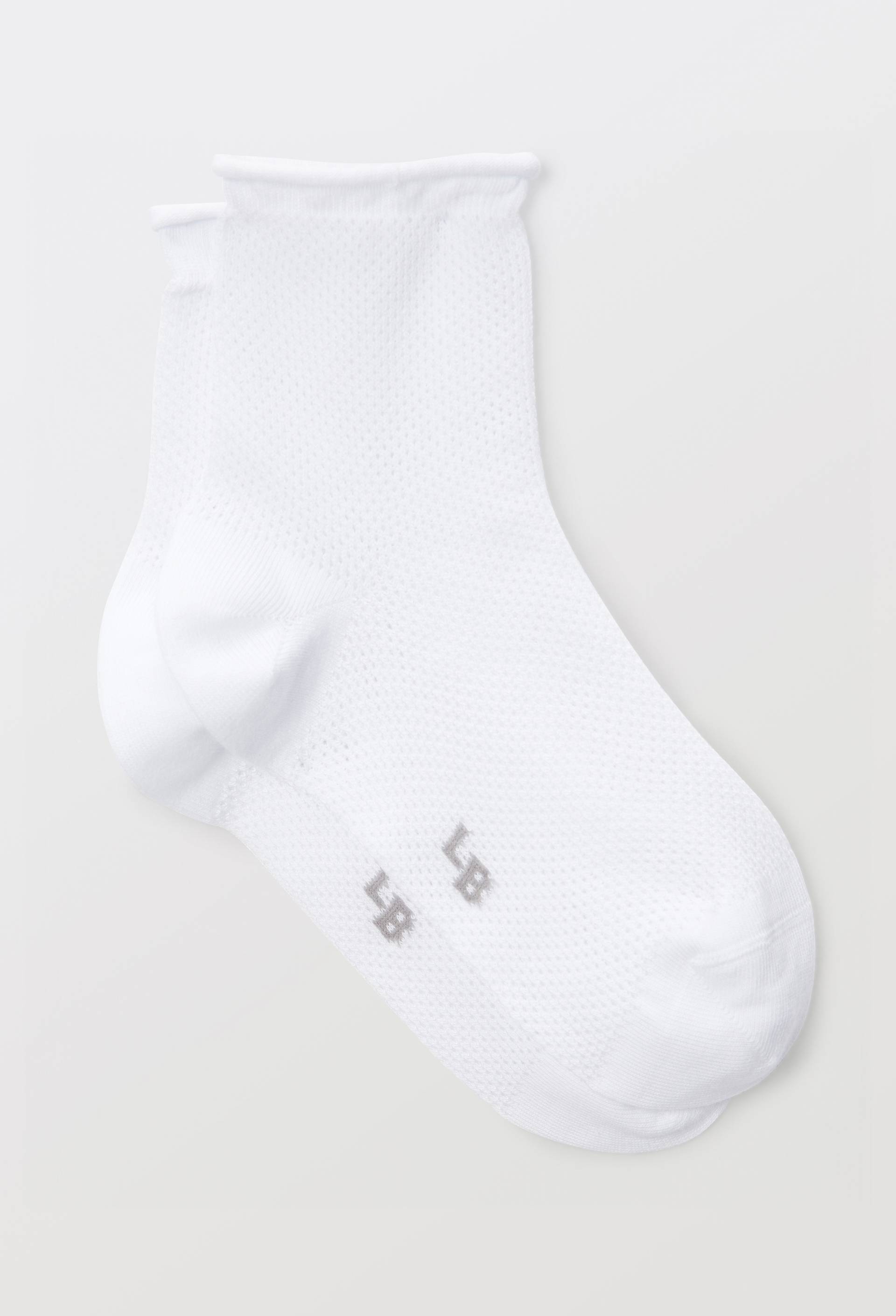 Paire de socquettes fantaisie Le Bourget, Blanc, large image number 0