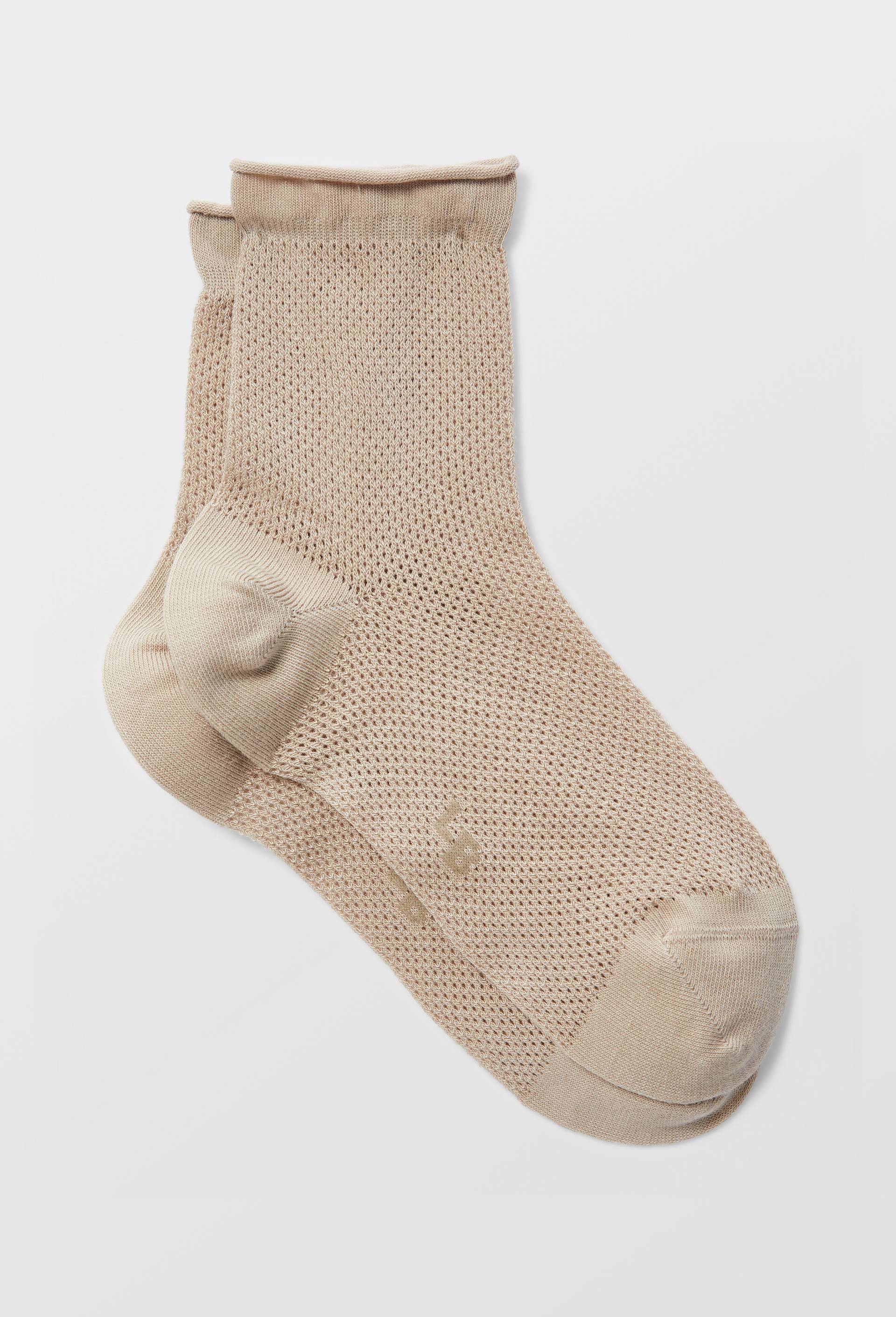 Paire de socquettes fantaisie Le Bourget, Beige, swatch image