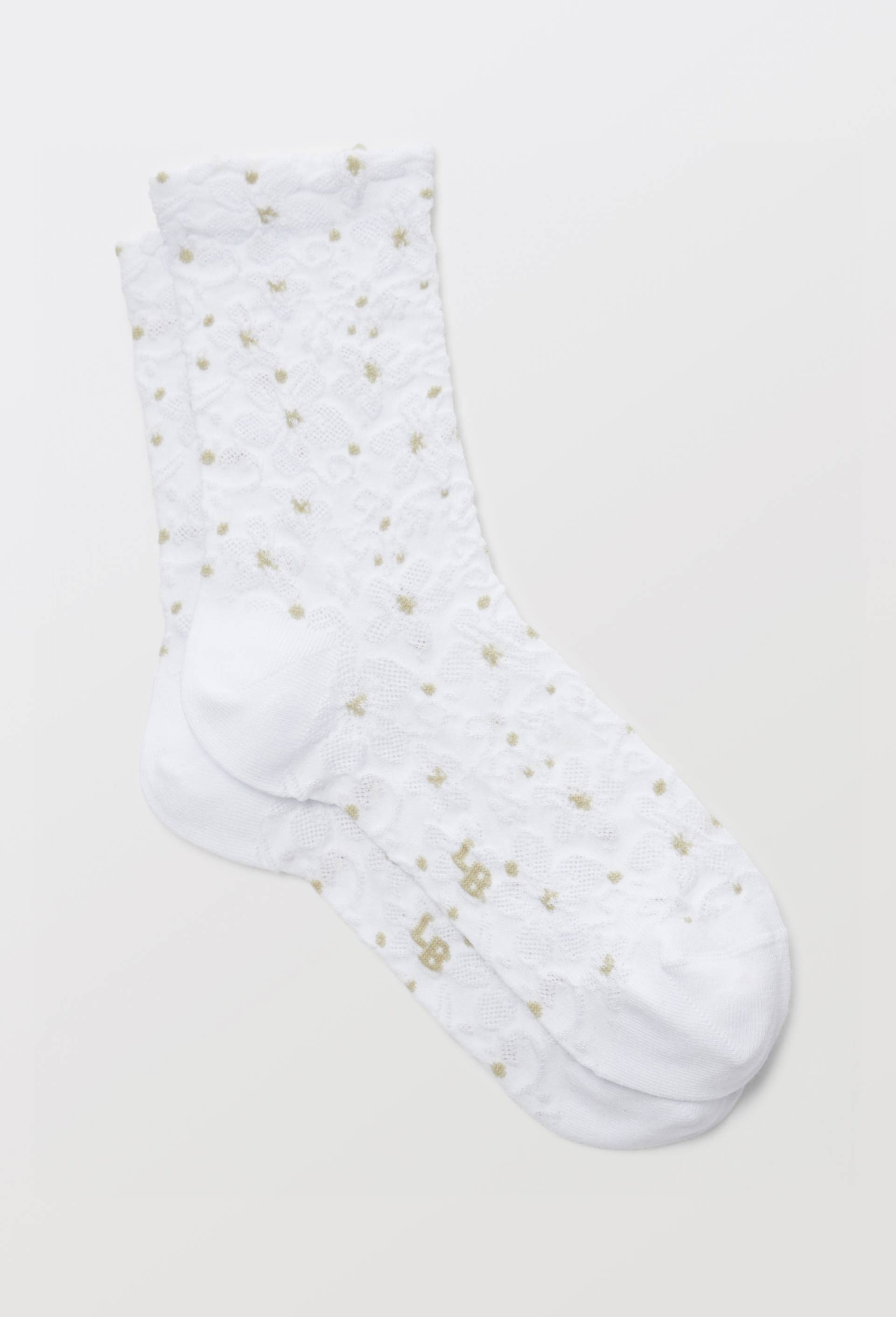 Paire de socquettes fantaisie Le Bourget, Blanc, large image number 0.0