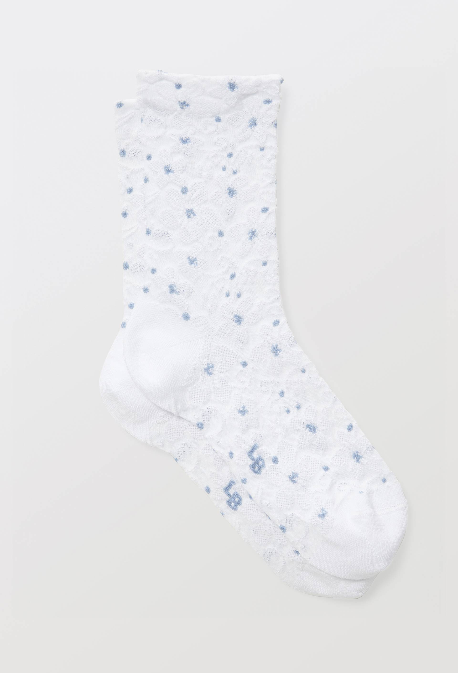 Paire de socquettes fantaisie Le Bourget, Bleu clair, large image number 0
