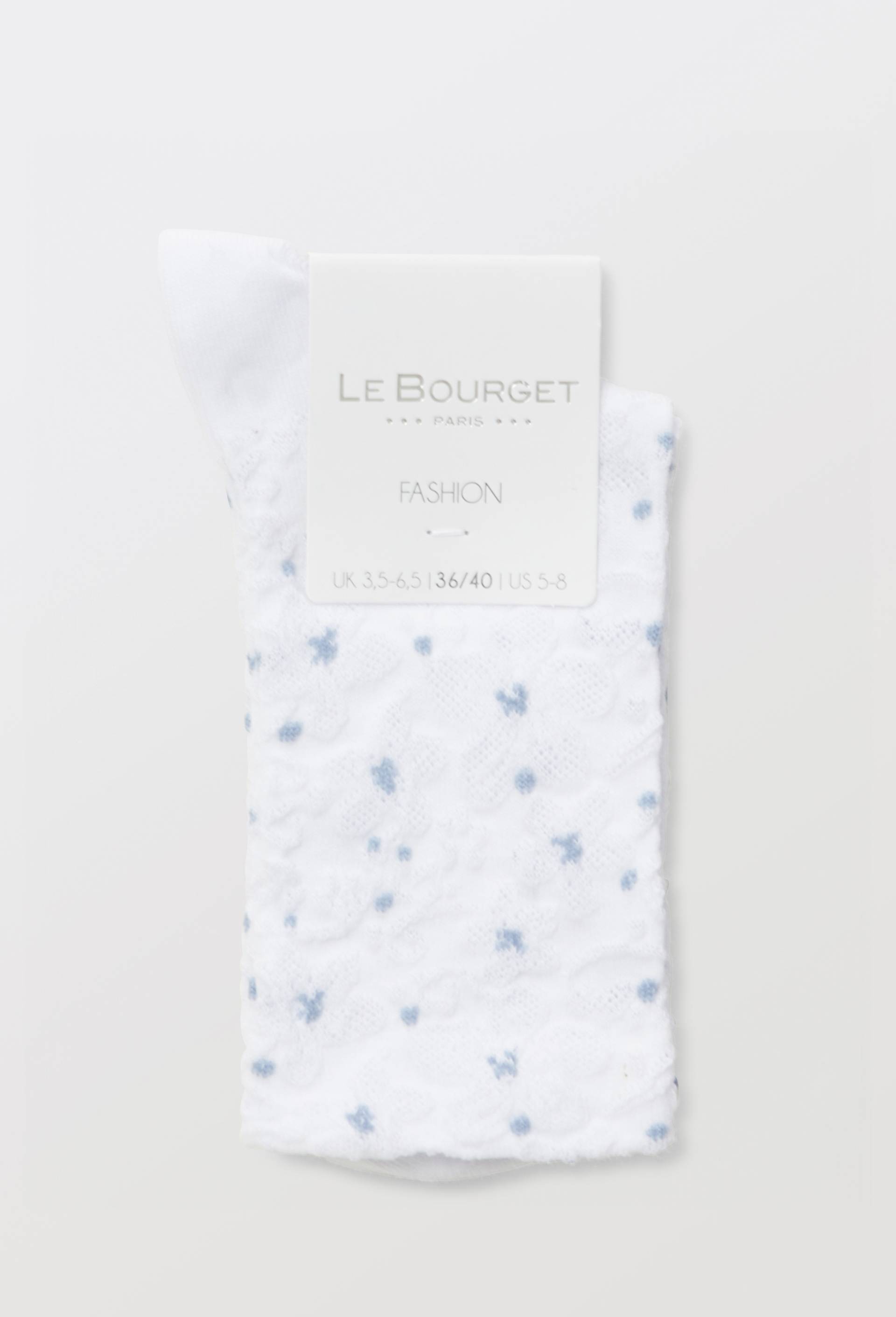 Paire de socquettes fantaisie Le Bourget, Bleu clair, large image number 2
