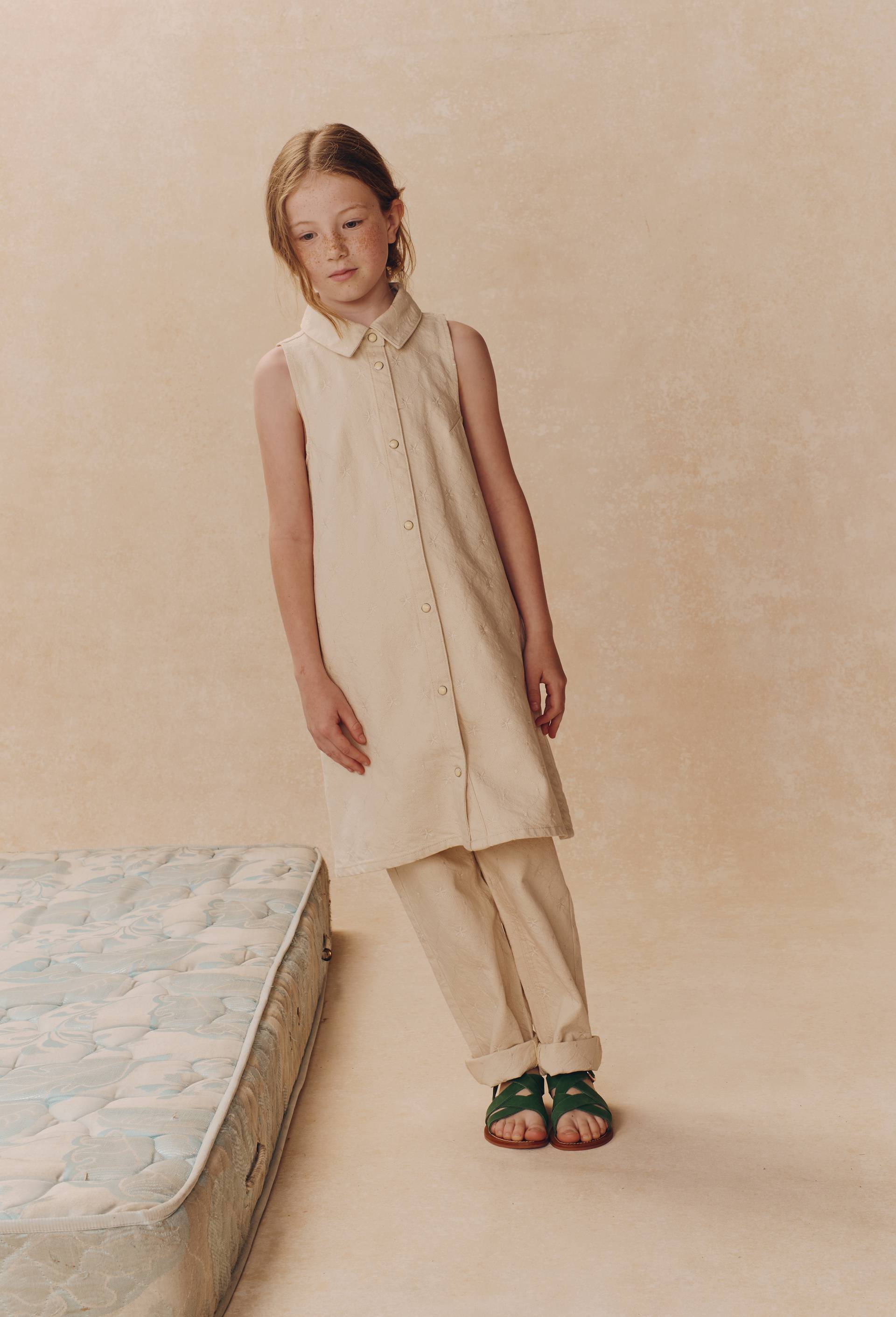 ROBE BROD, Beige clair, large image number 0