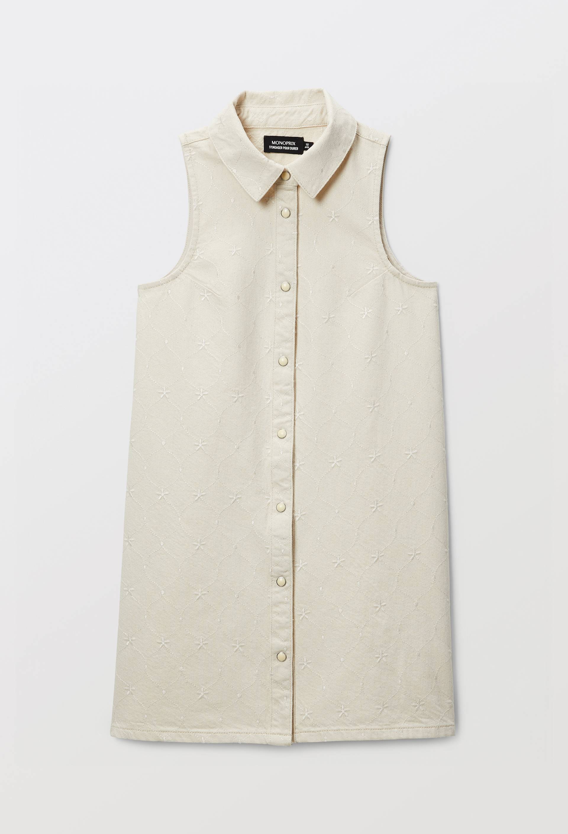 ROBE BROD, Beige clair, large image number 2.0