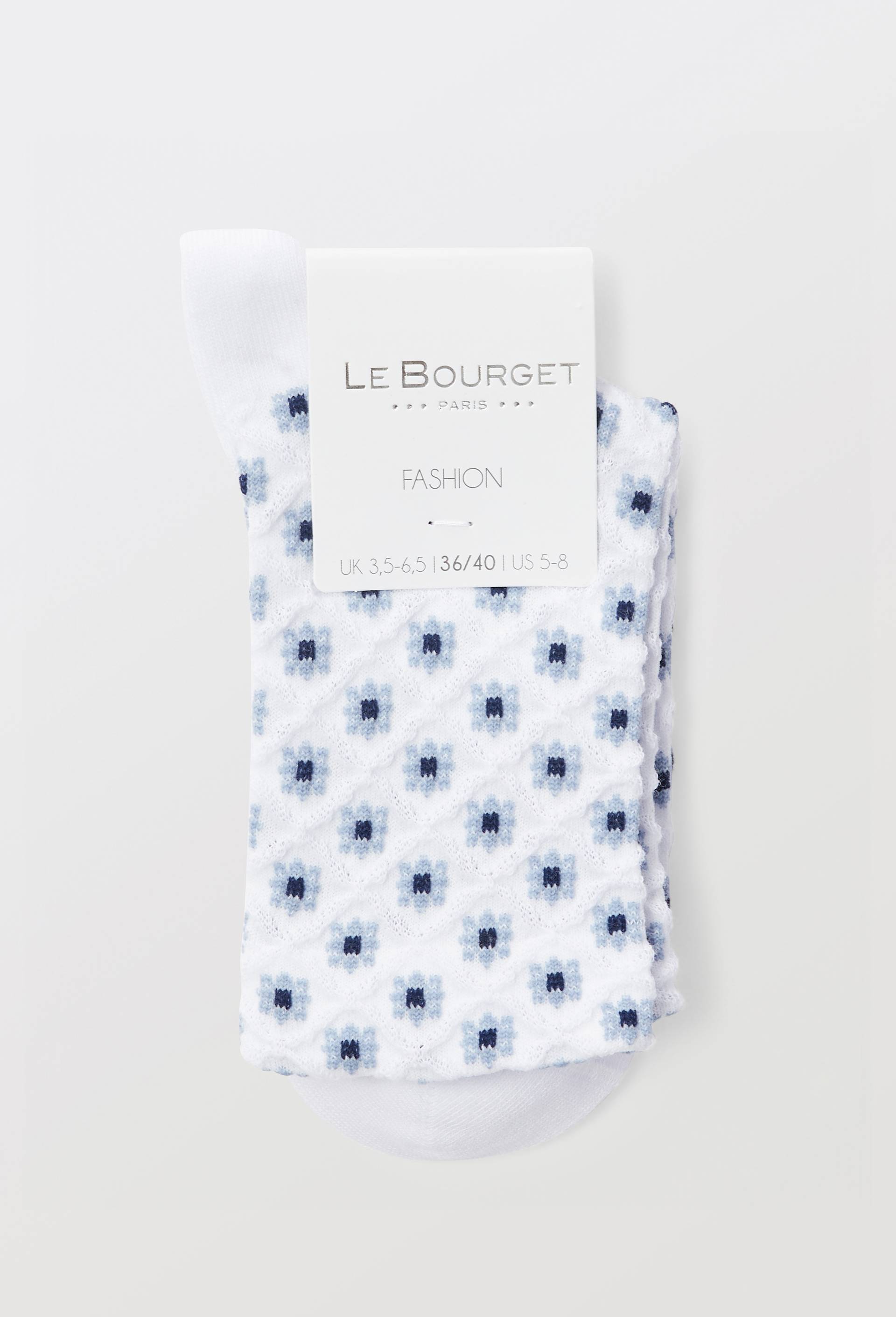 Paire de socquettes fantaisie Le Bourget, Bleu clair, large image number 2