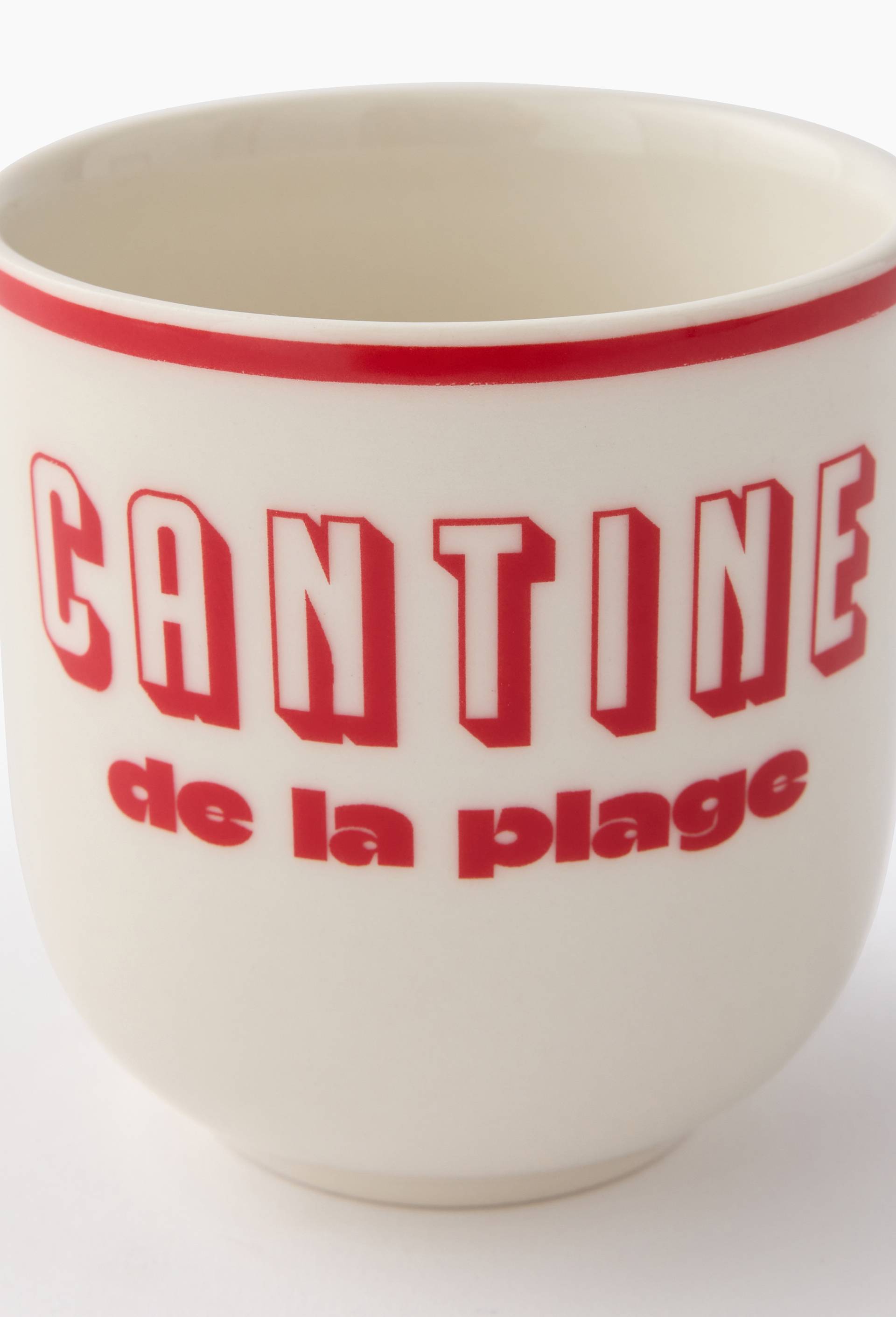 Tasse finition imprim&eacute;e, 20cl, Rouge, large image number 1.0