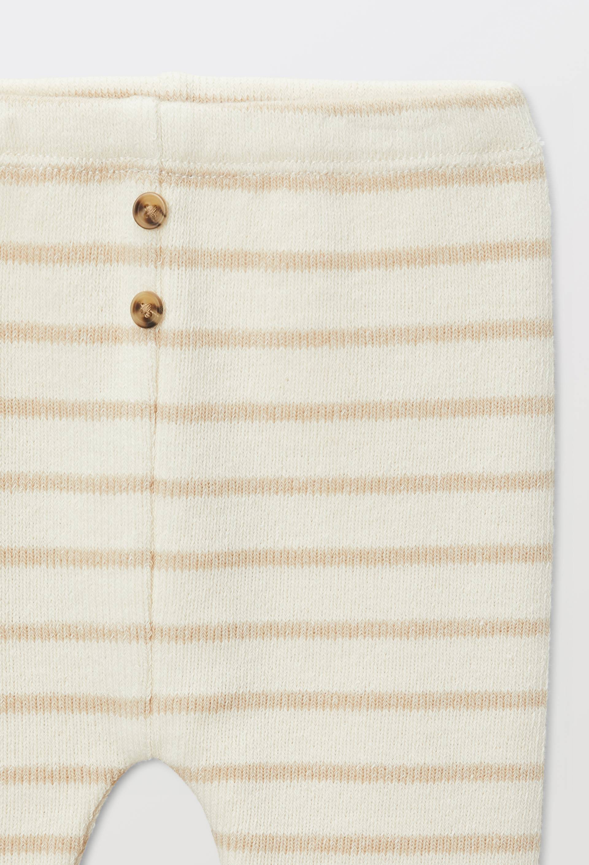 Legging ray&eacute; en maille, Beige clair, large image number 3.0