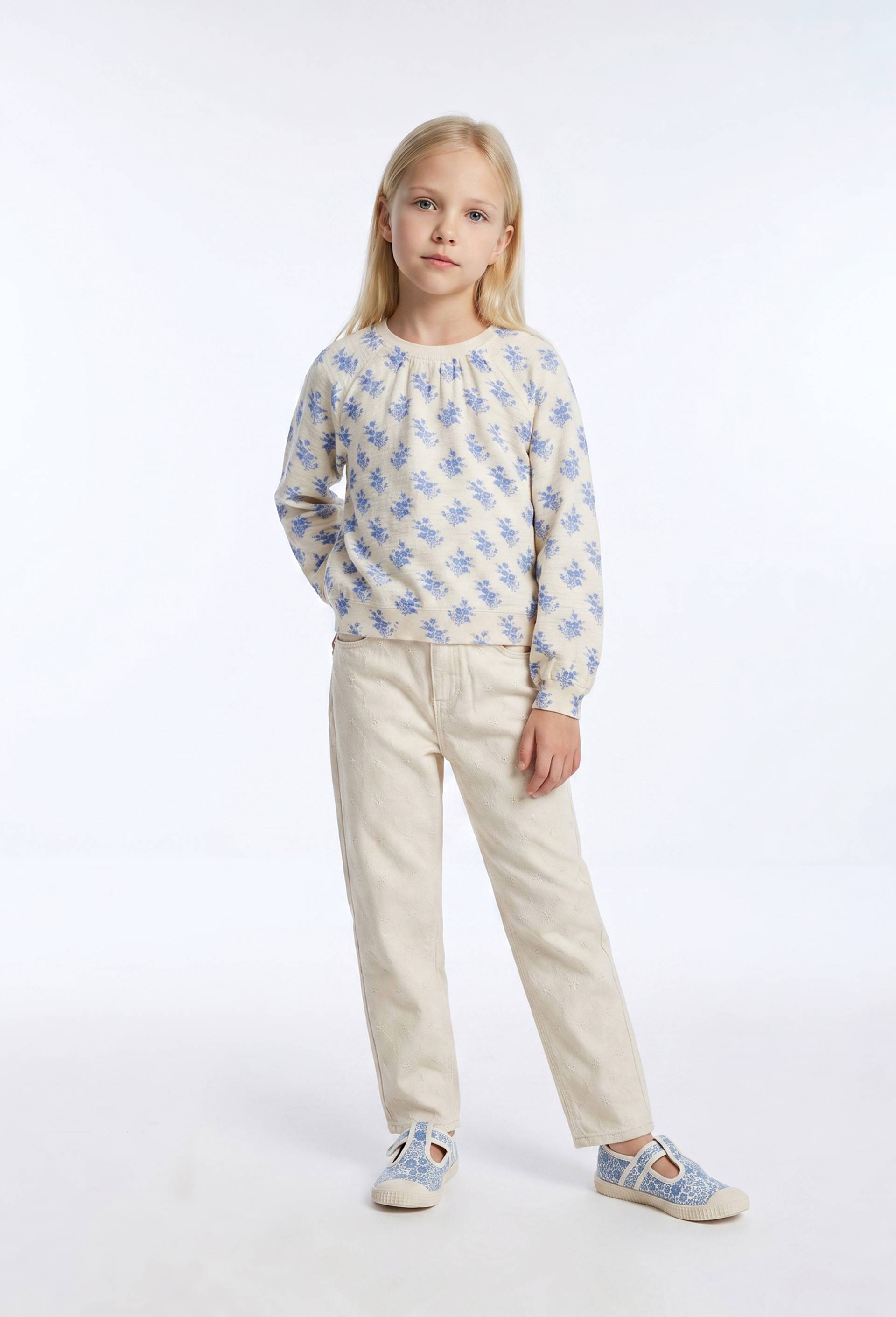 SWEAT AOP, Beige clair, large image number 0.0