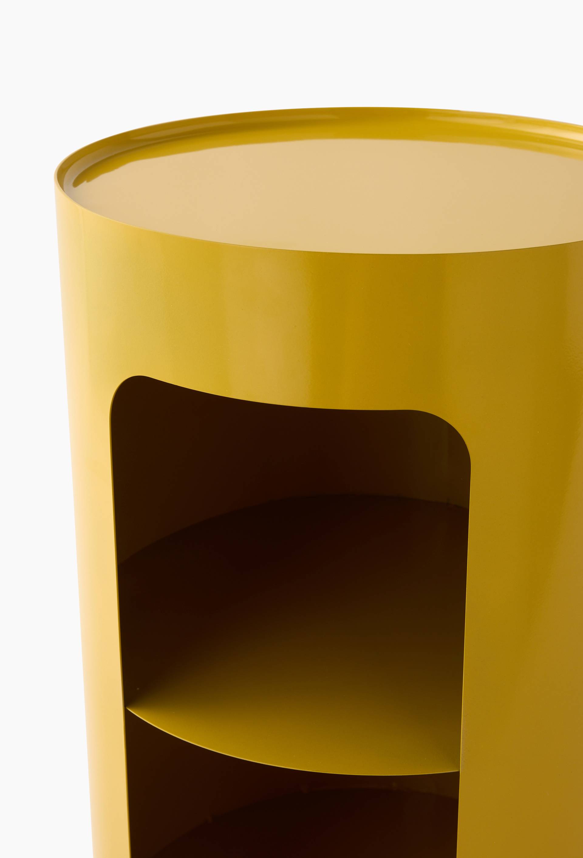Table appoint, 32xH48cm, en fer, Jaune, large image number 1