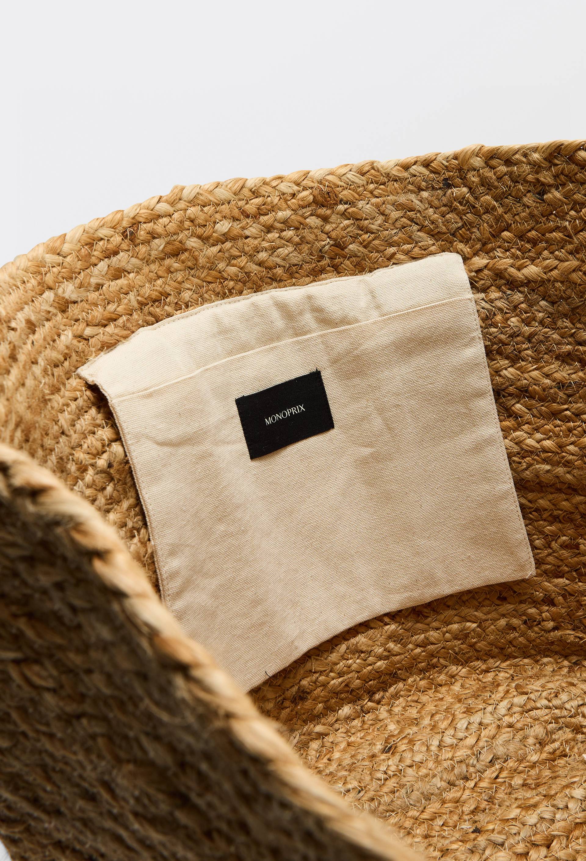 Panier en jute avec anses, Beige clair, large image number 2.0
