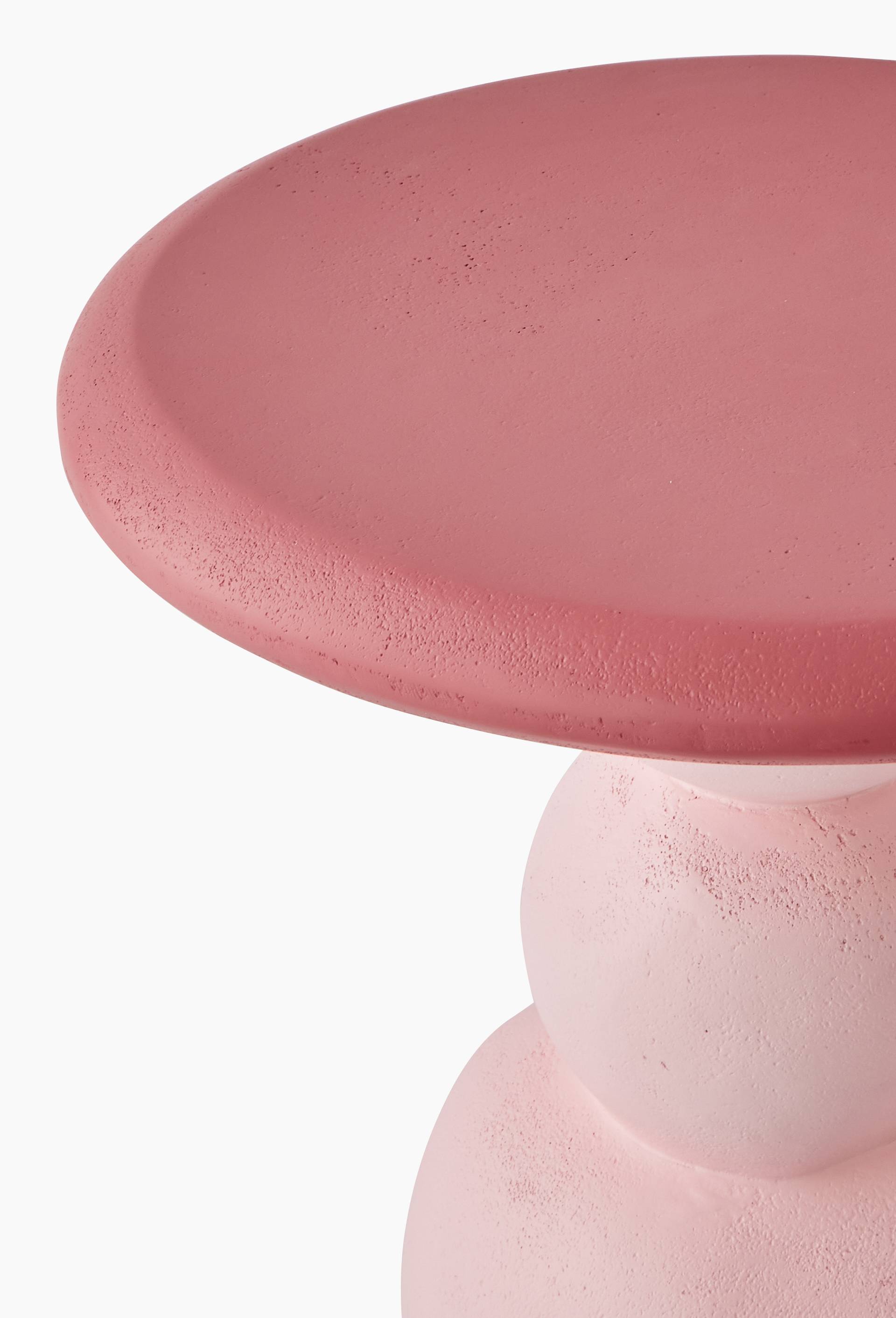 Table d'appoint, 40x42.5cm - BEN ARPEA x MONOPRIX, Rose clair, large image number 2