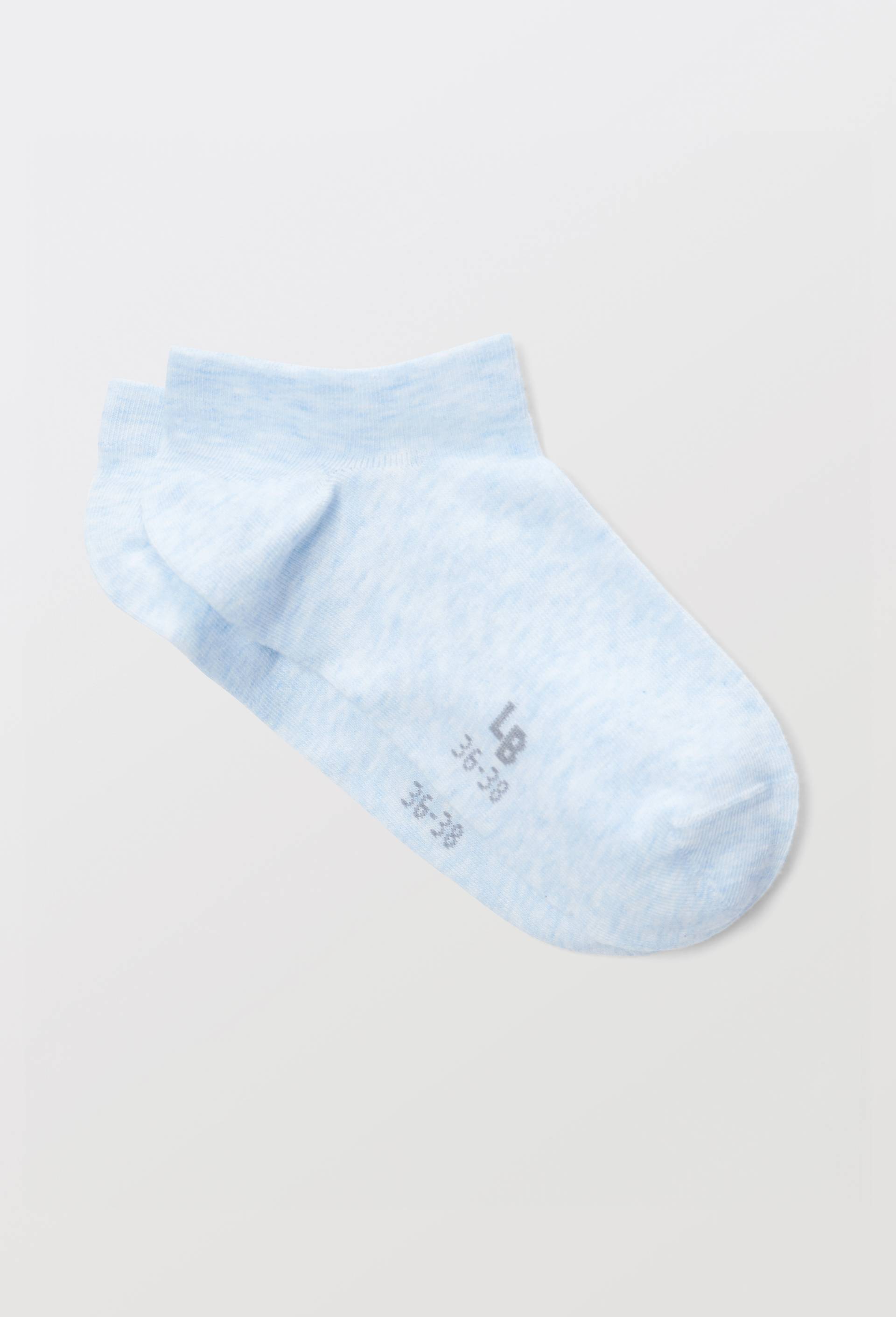 Paire de socquettes en coton BIO Le Bourget, Bleu clair, large image number 0