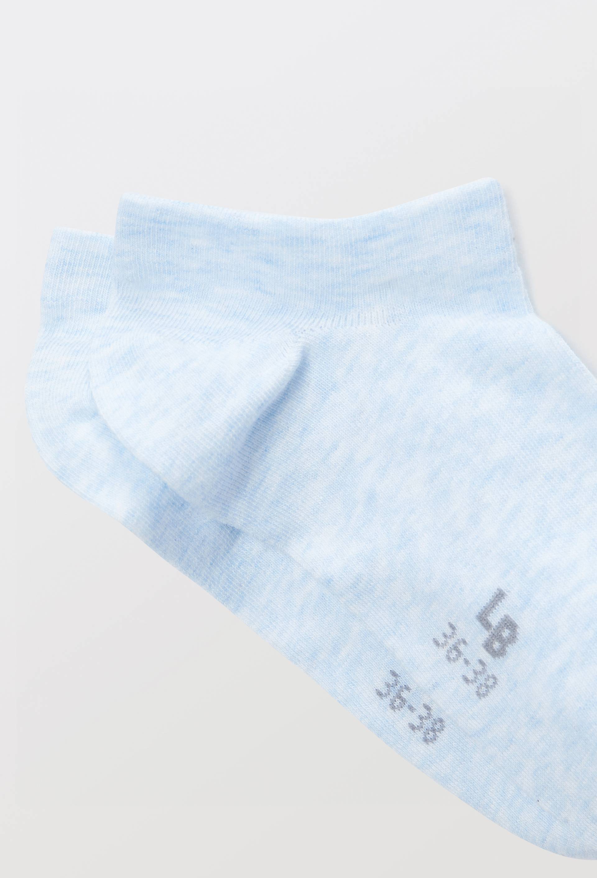 Paire de socquettes en coton BIO Le Bourget, Bleu clair, large image number 1.0