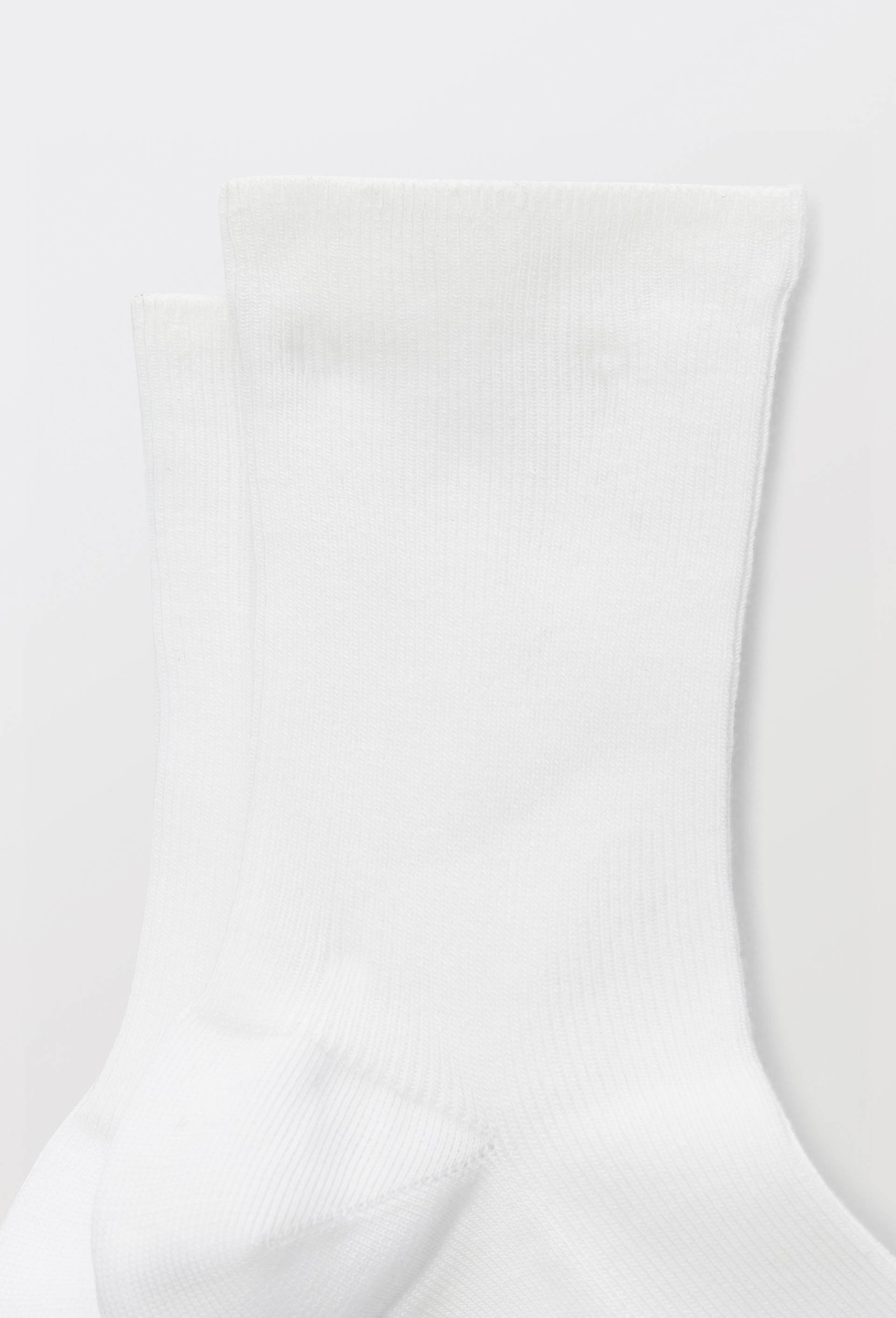 Paire de chaussettes &agrave; fines cotes en coton BIO Le Bourget, Blanc, large image number 1