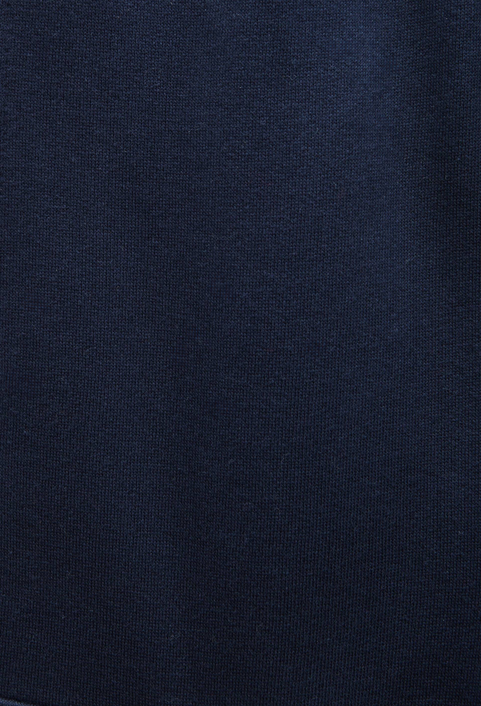 Jogging cargo en molleton uni en coton BIO GOTS, Bleu fonc&eacute;, large image number 4.0