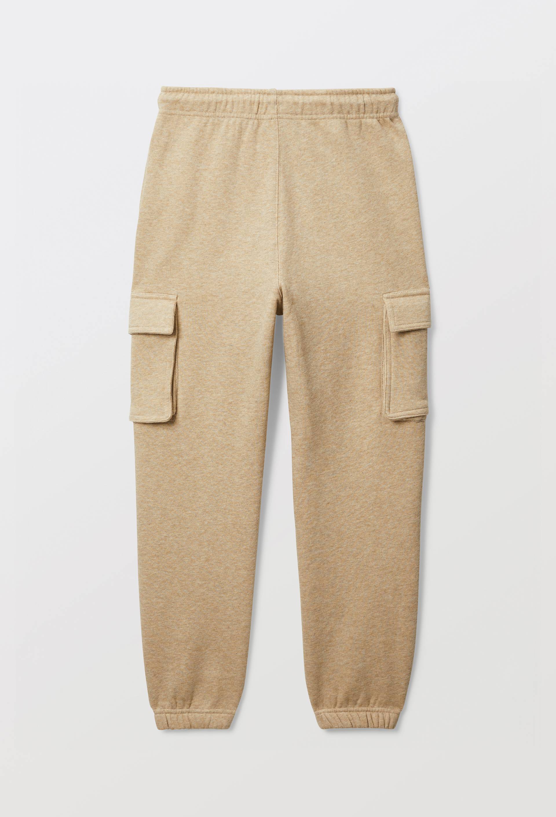 Jogging cargo en molleton uni en coton BIO GOTS, Beige, large image number 2