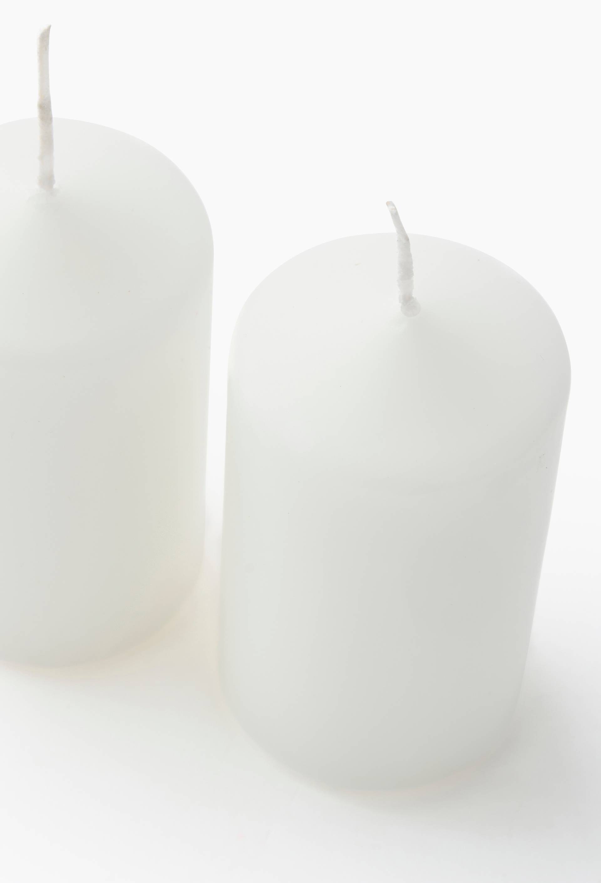 Lot de 2 mini bougies fumeur blanc, Blanc, large image number 1.0