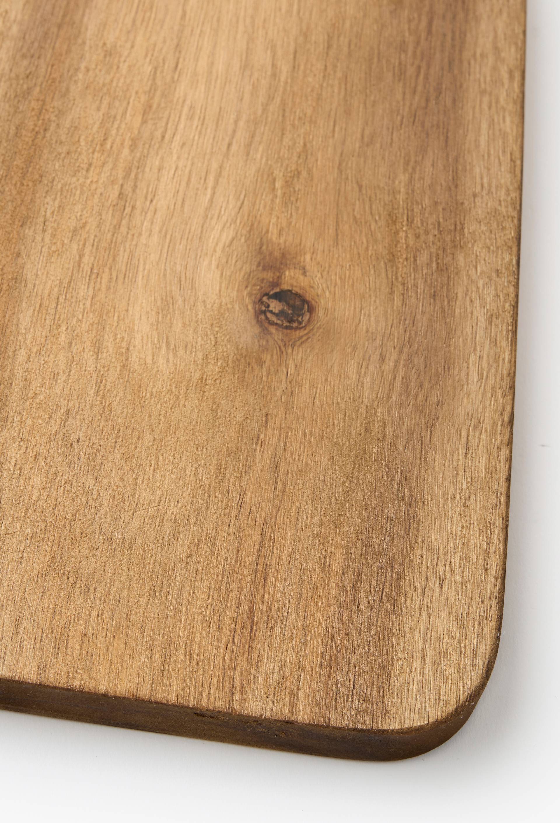 Planche &agrave; d&eacute;couper en bois d'acacia, 40x18cm, Beige, large image number 1