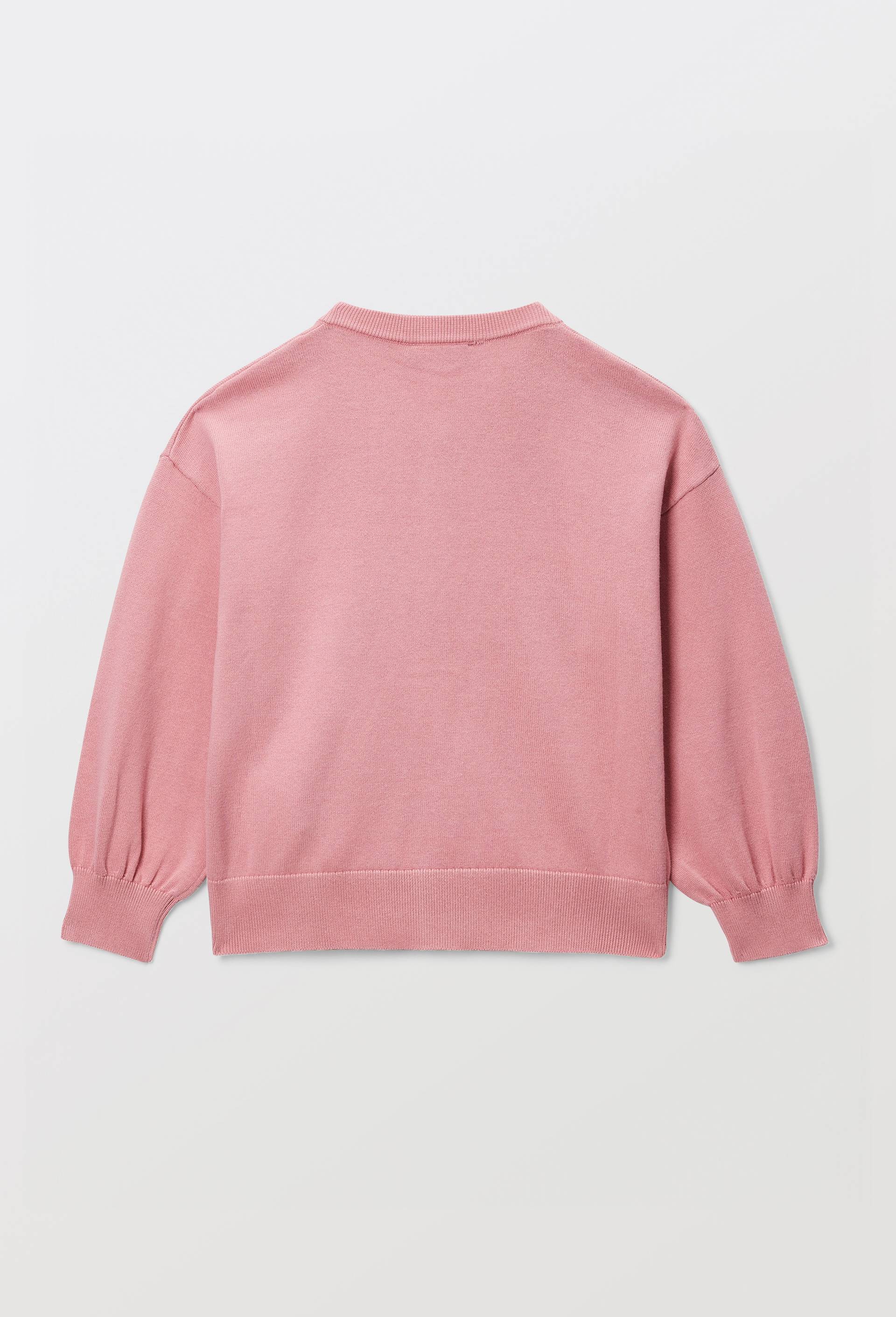Cardigan brod&eacute; en coton, Rose, large image number 2
