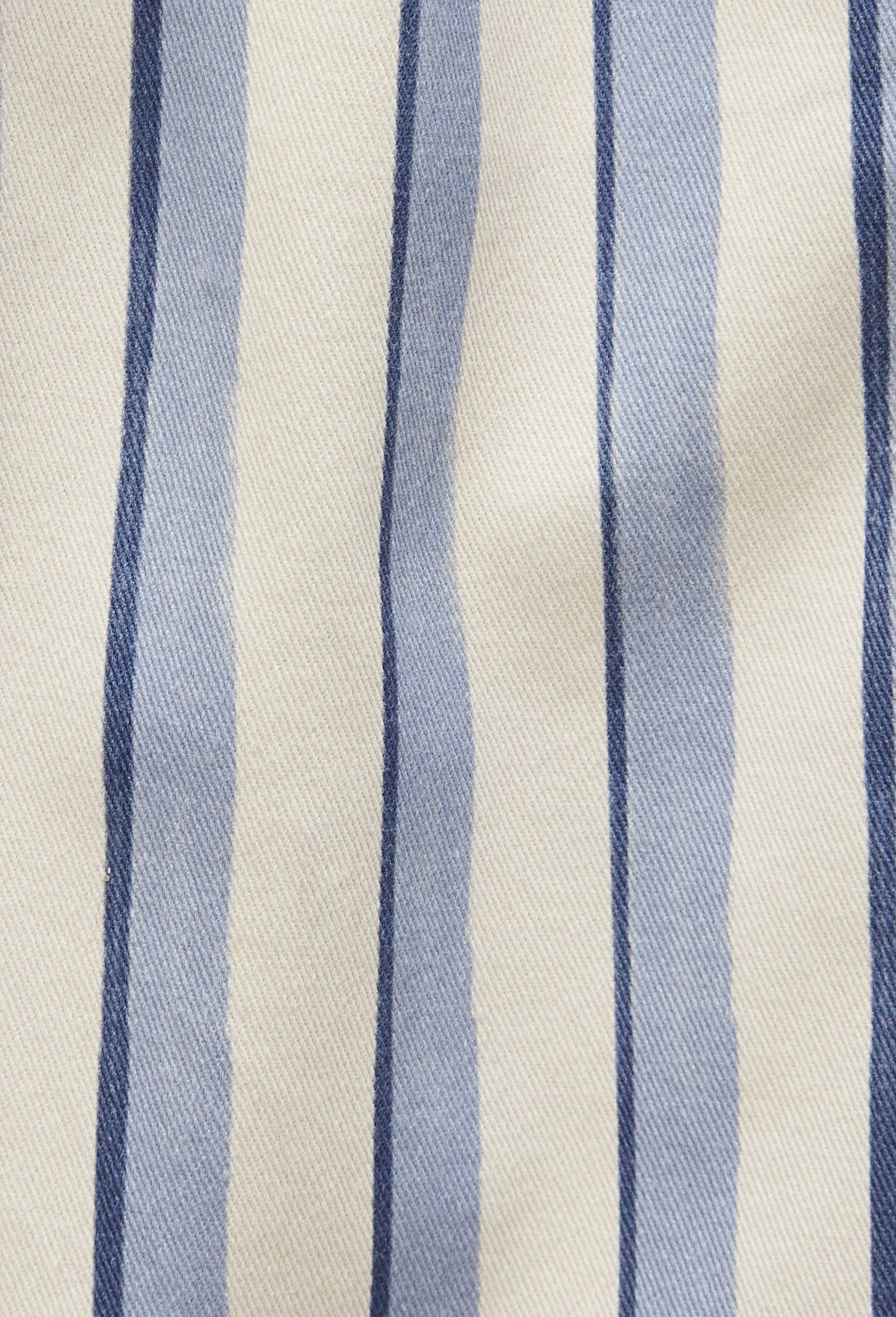 Sarouel raye en coton BIO GOTS, Bleu, large image number 5.0