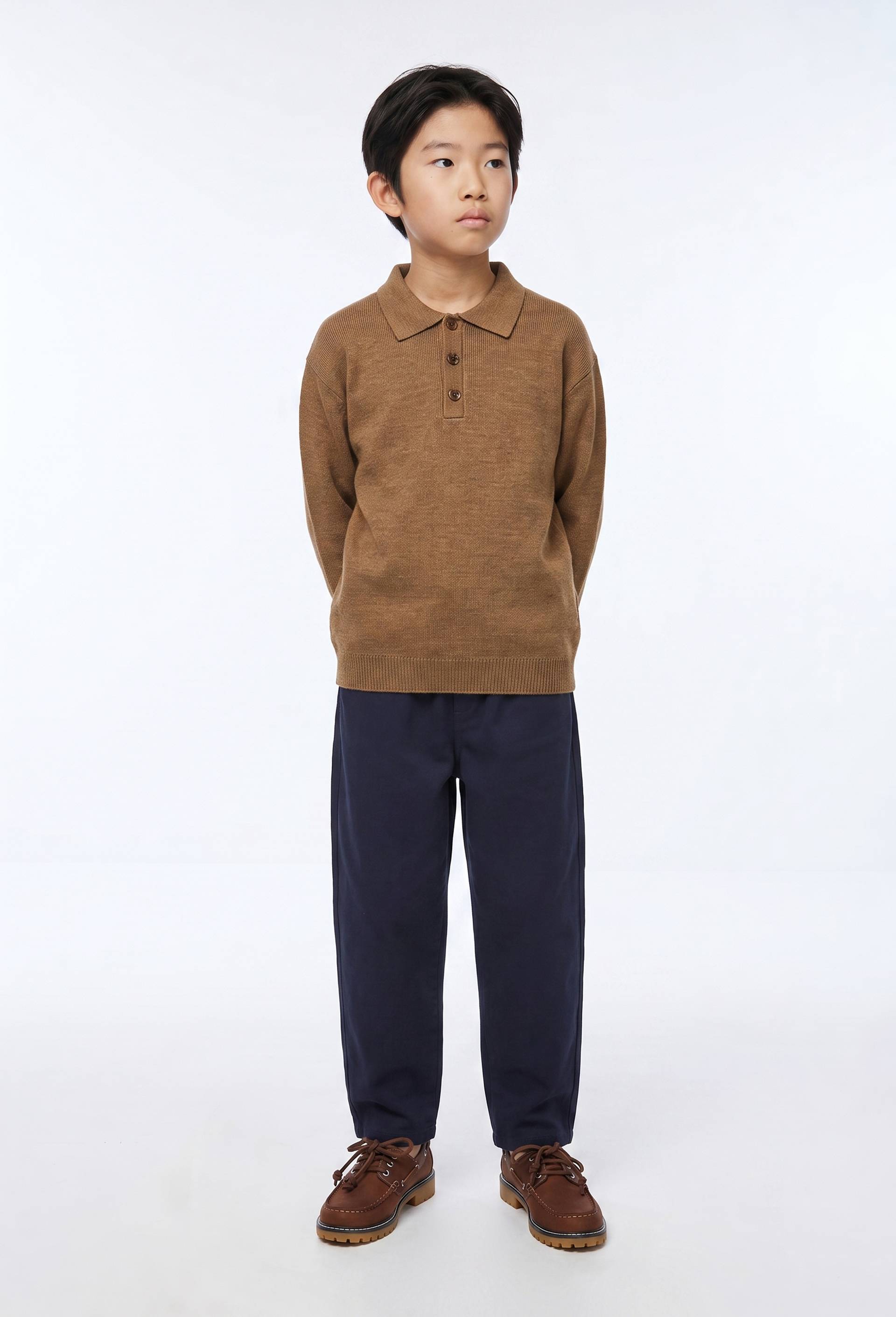 Pull uni contenant de la laine, Beige, swatch image