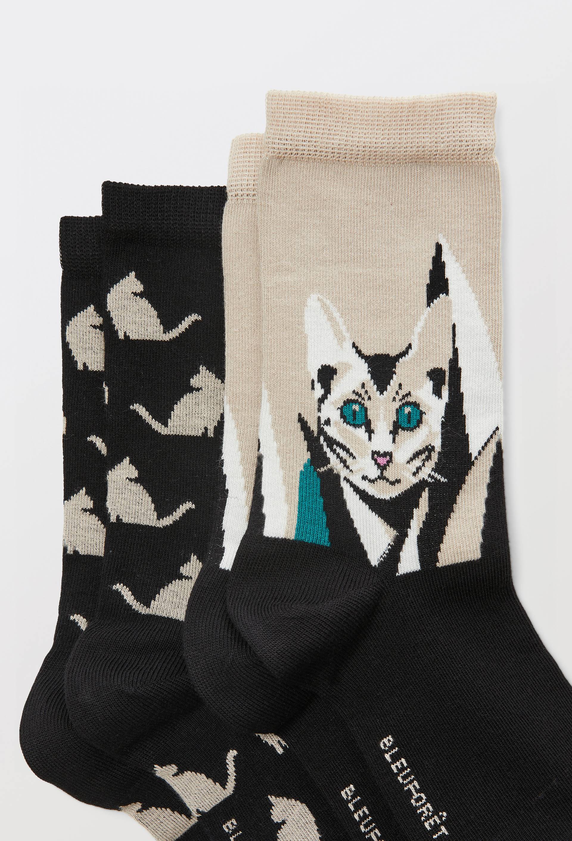 Le lot de 2 chaussettes fantaisies BLEUFORET, Noir, large image number 1