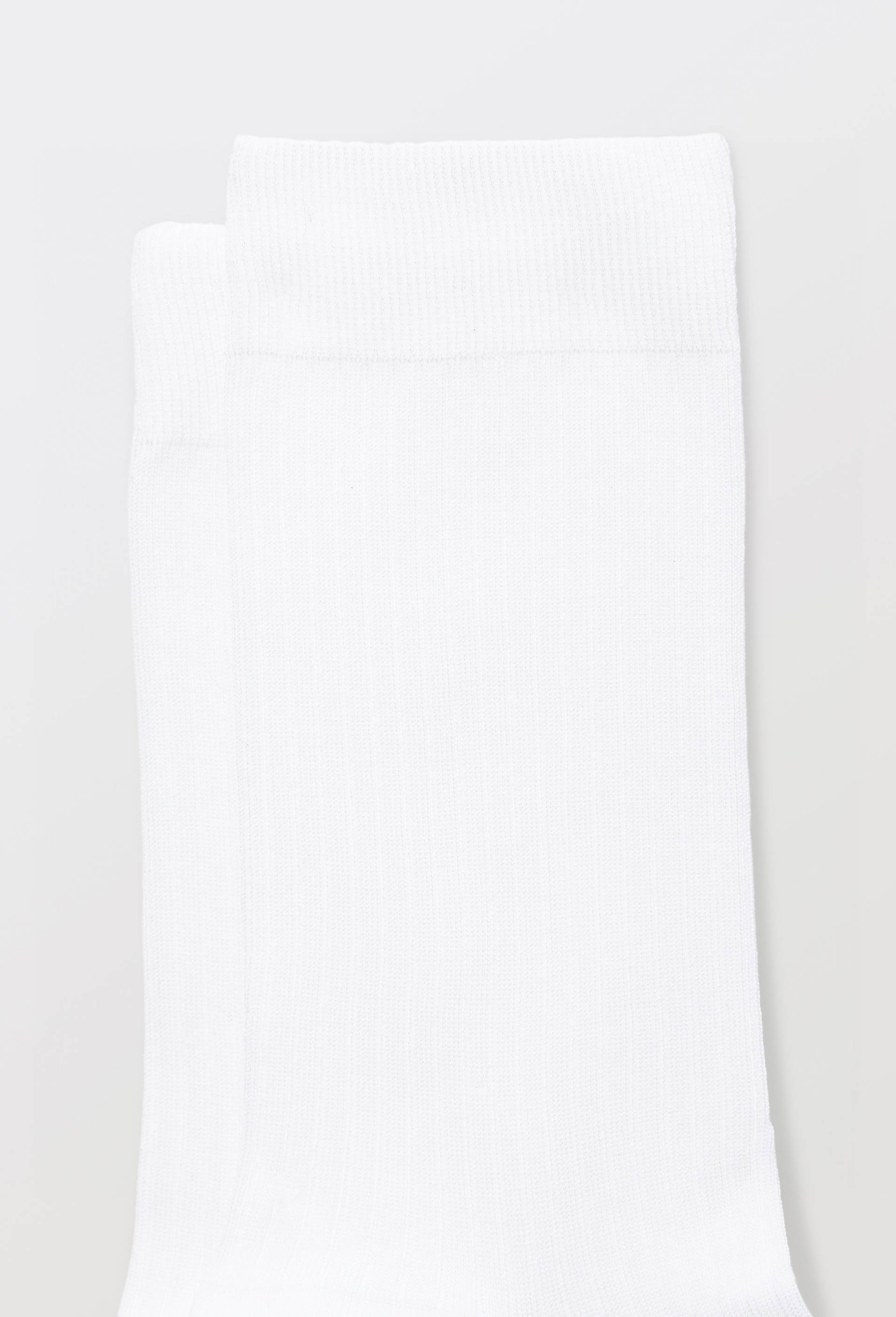 Paire de chaussettes en fil d'&eacute;cosse  Bleufor&ecirc;t, Blanc, large image number 1